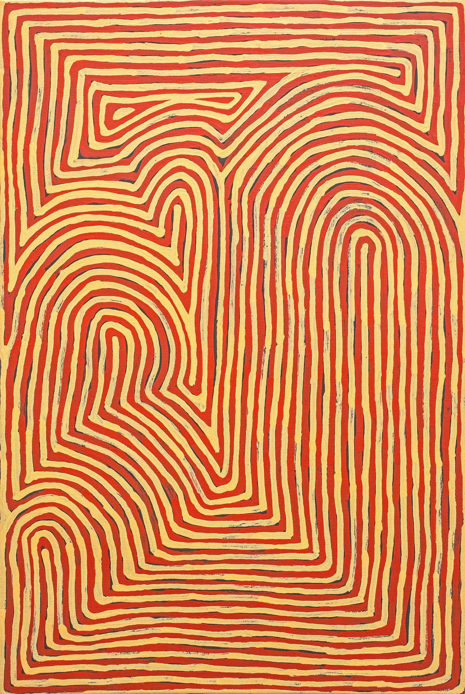 Ronnie Tjampitjinpa - Tingari stories - 91 x 61 cm