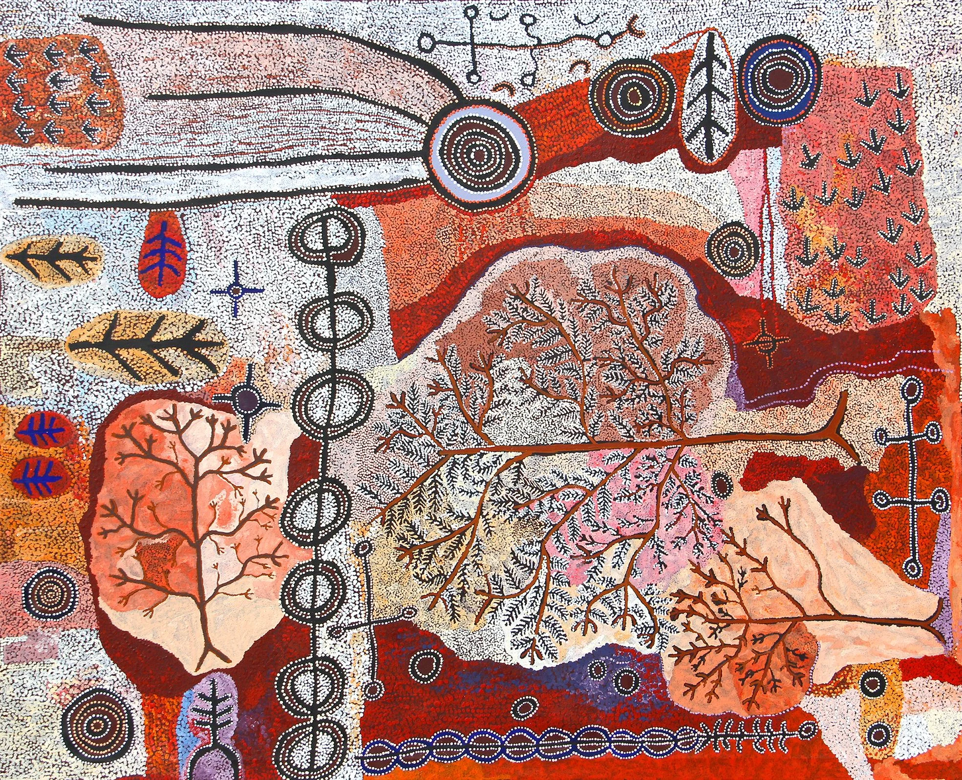 Peter Mungkuri &amp; Alec Baker&nbsp;- Ngura (Country) - 198 x 243 cm