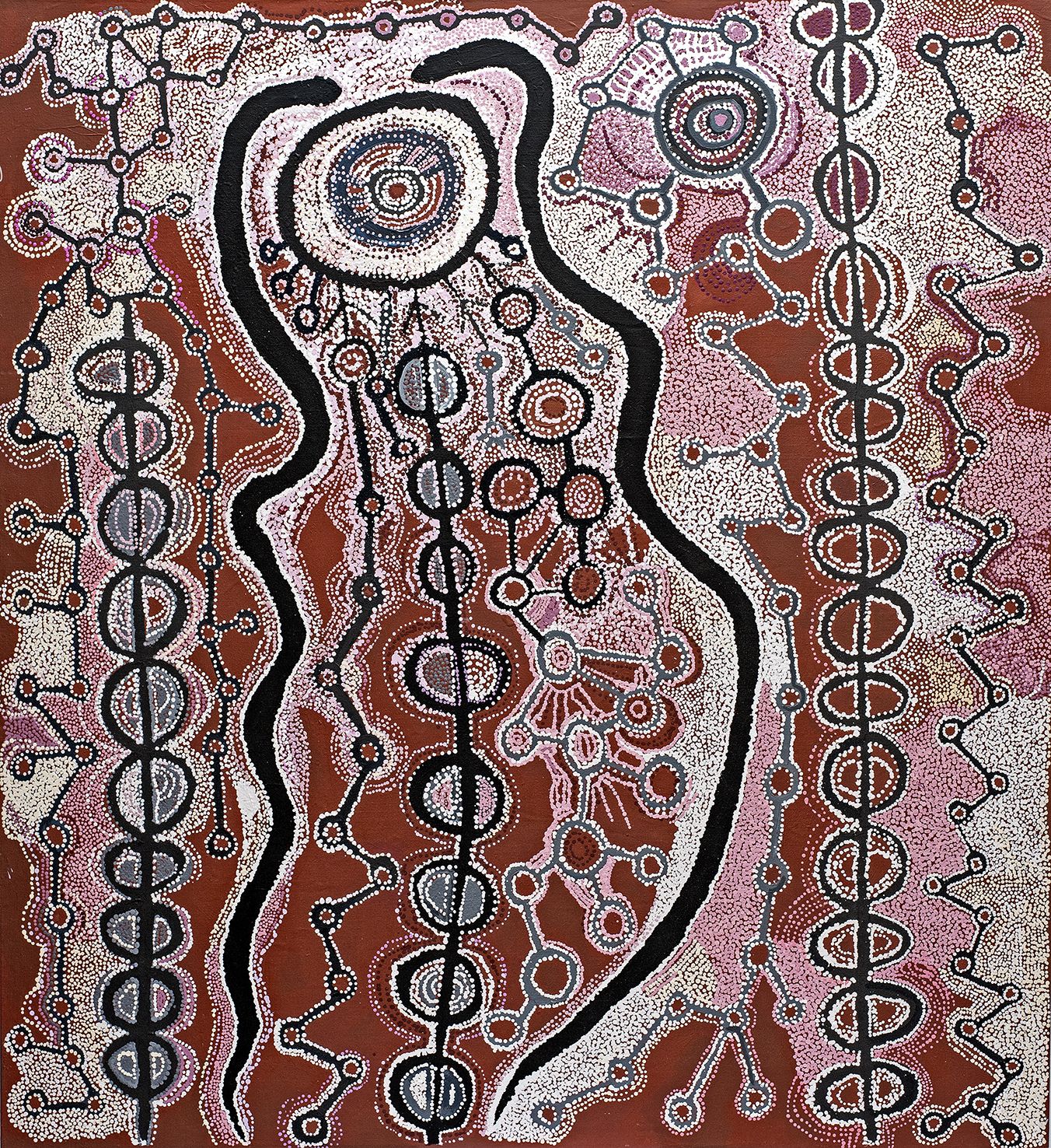 Witjiti George - Malara: Wanampi Tjukurpa - 200cm x 183cm - 18-226