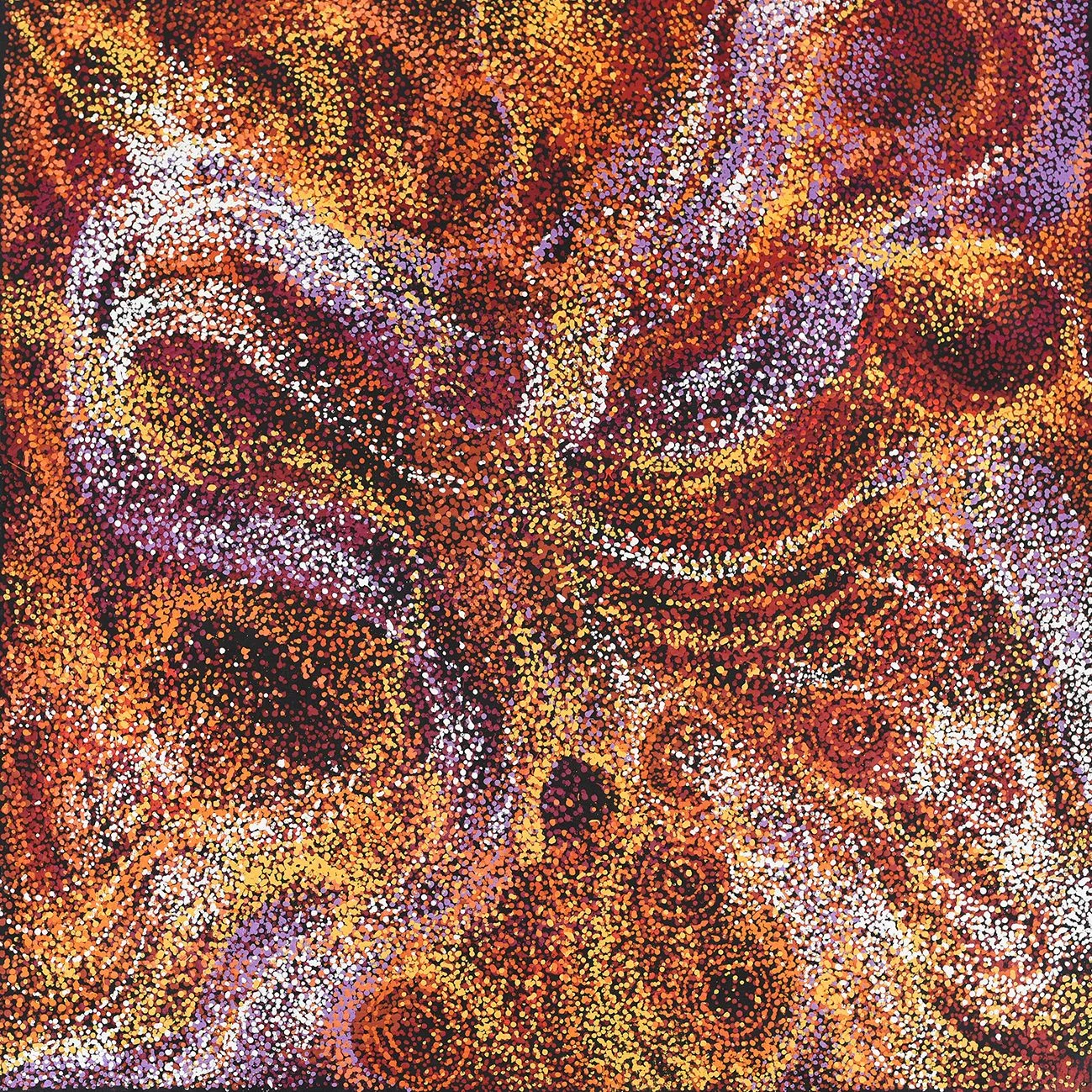 Jennifer Ingkatji - Ngayuku ngura - My Country - 122cm x 122cm - 486-18 (sold)