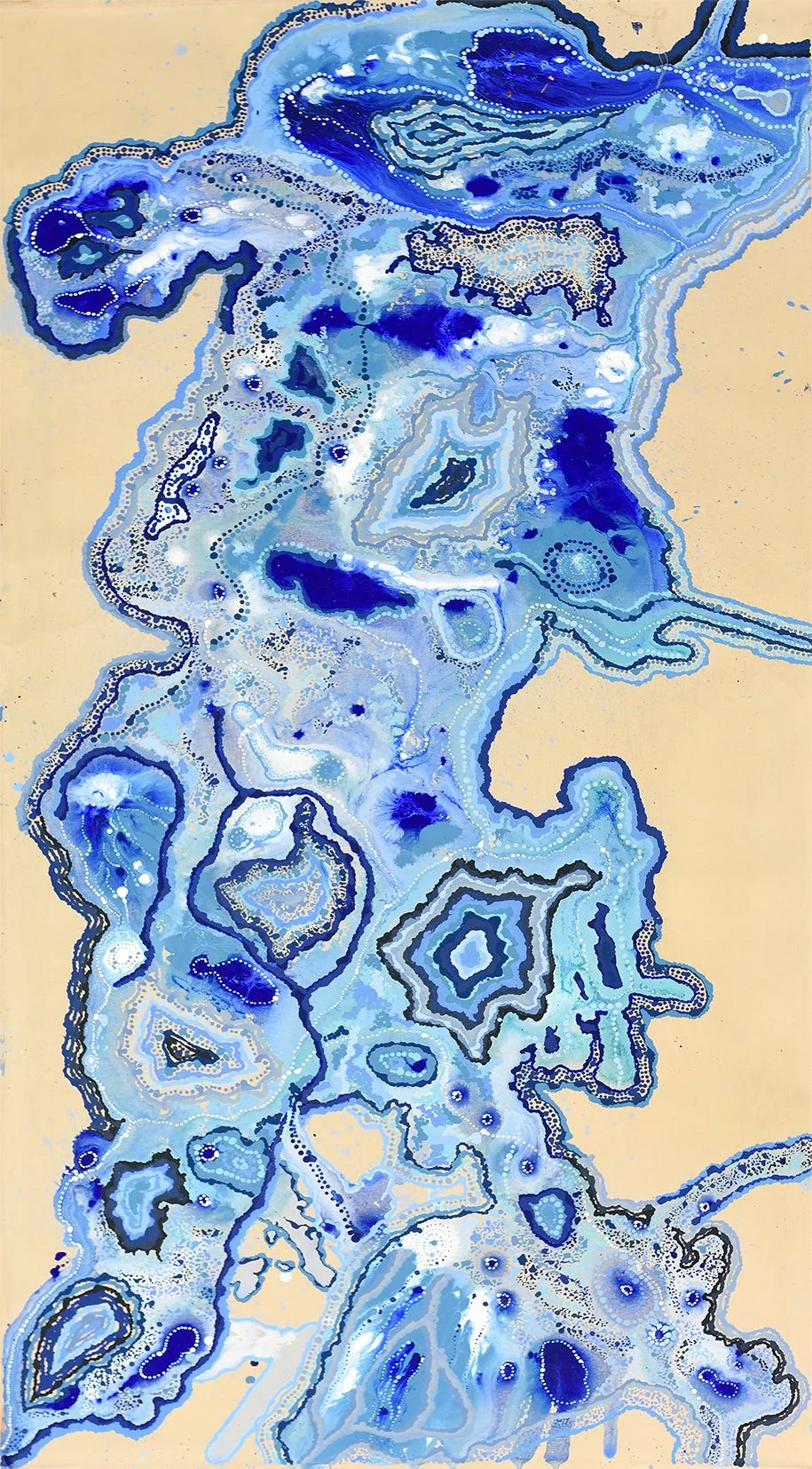 Michelle Lewis - Ngayuku mamaku ngura ini Makiri - 170cm x 84cm - 220-18