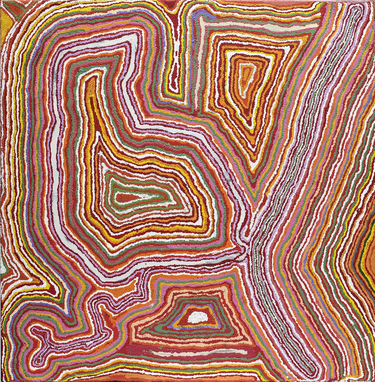 Jimmy Donegan - Pukara - 122x122cm - 15-293 (sold)