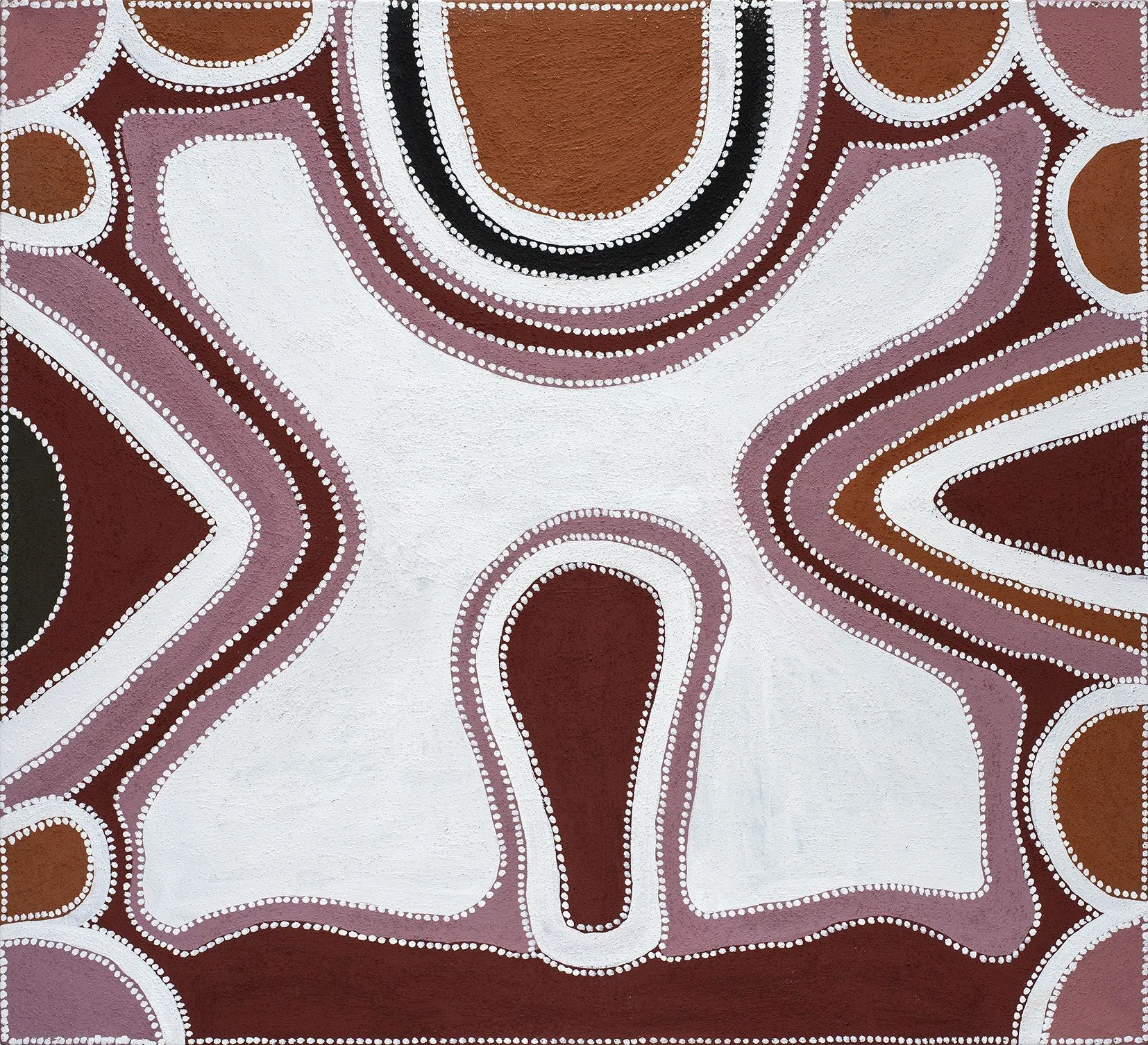 Ms P. Thomas - Nigamany (The Water Goanna Dreaming) - 135 x 122 cm - JA077/00 (sold)