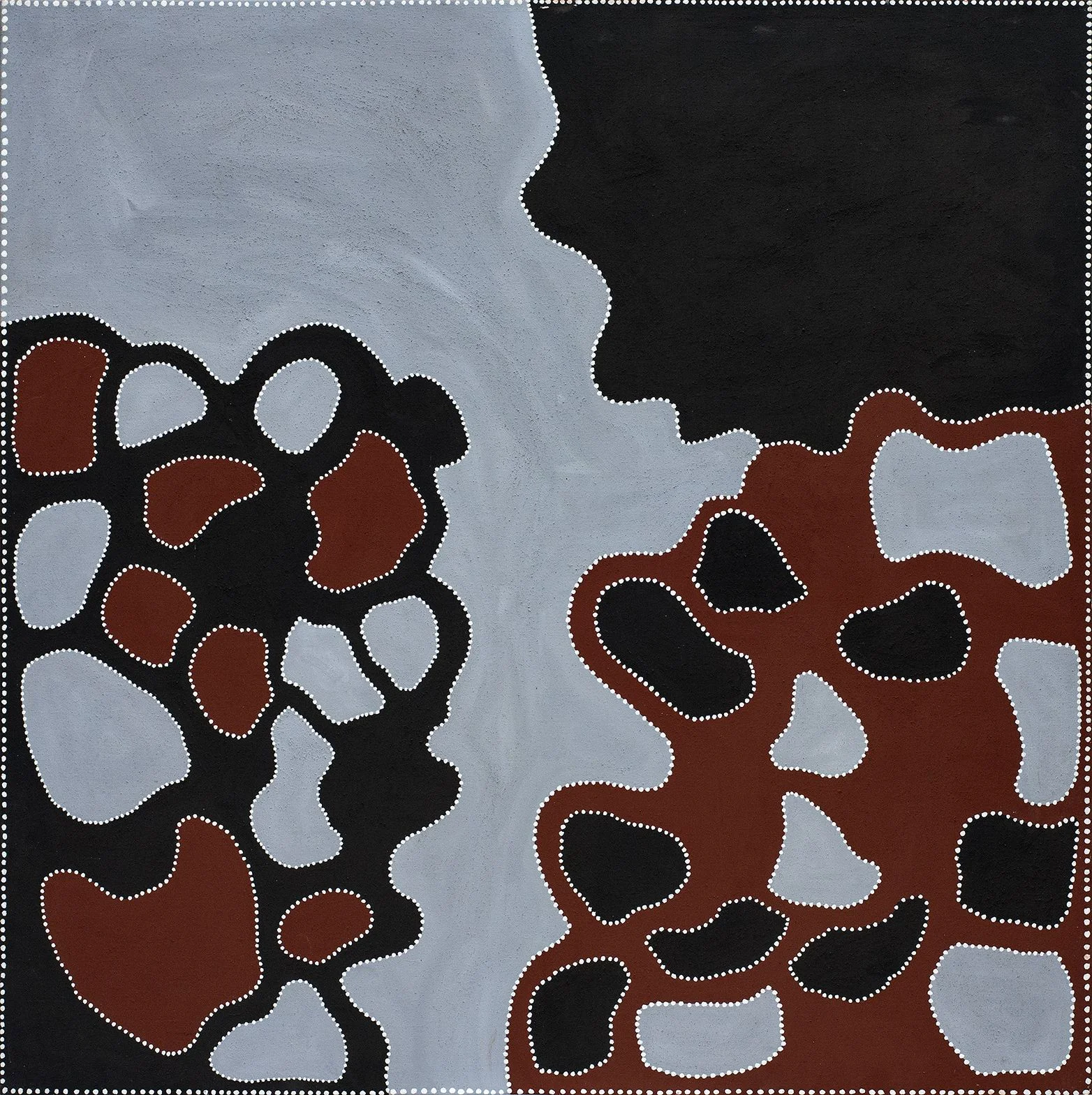 Rusty Peters - Rocky Mountain - East of Springvale - 120 x 120 cm - JA387/08 (sold)