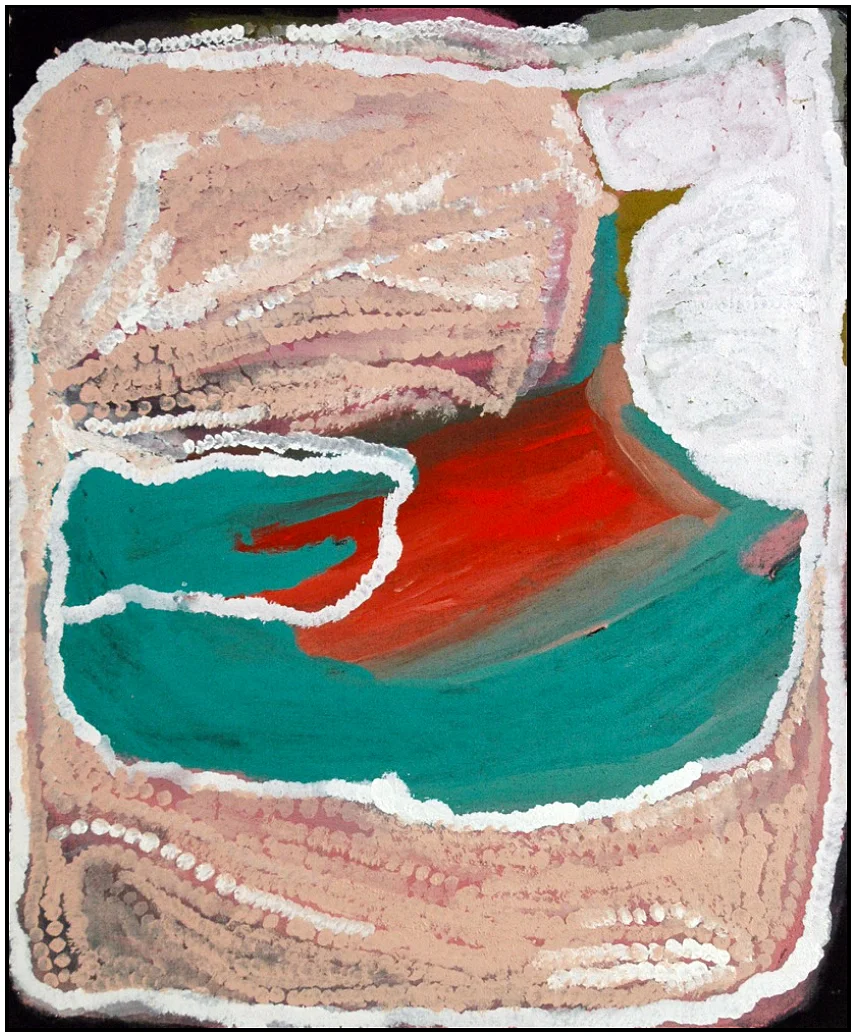 Jan Billycan - Kirriwirri - 98 x 76,5 cm - 787316 - Bidyadanga - Art Aborigène d'Australie