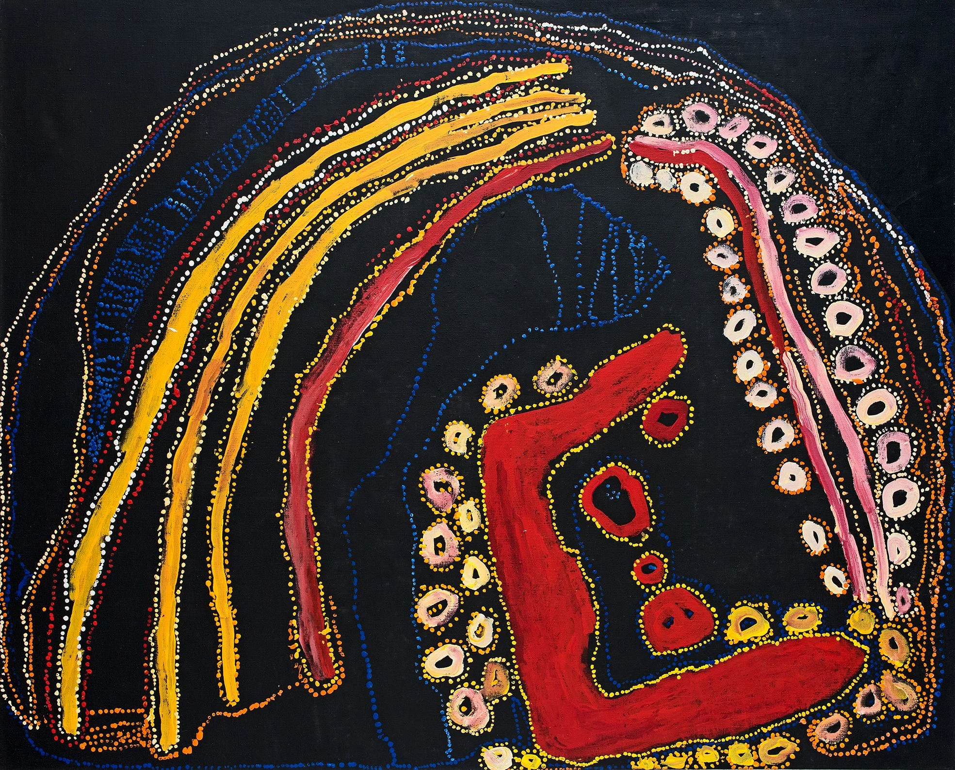 Lawrence Pennington - Pukara - 137 x 110 cm - 19-18 (sold)