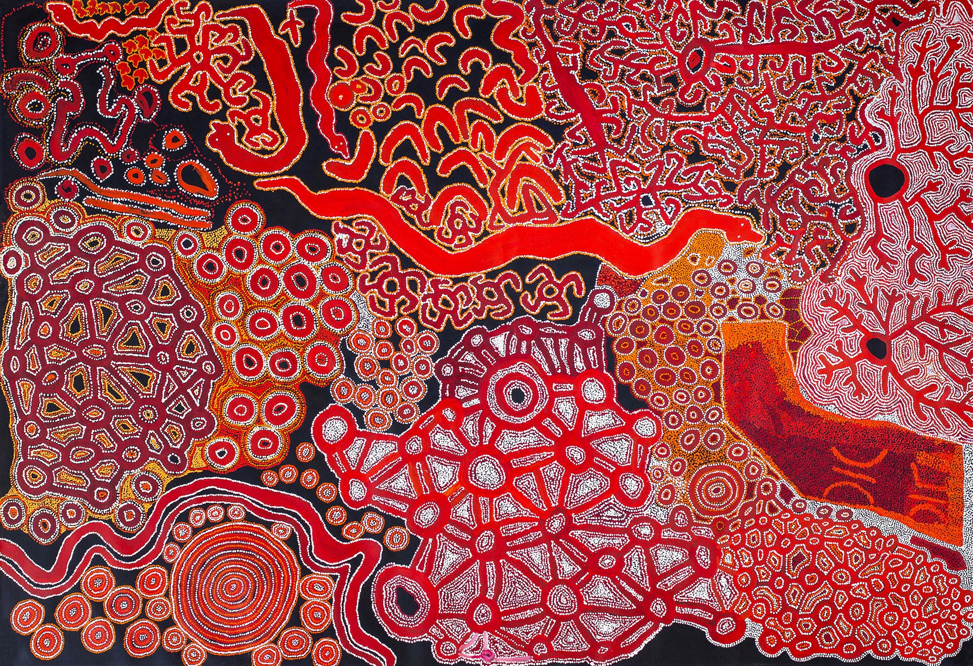 Mens Collaborative - Ngura Tjungunu - 290 x 200 cm - 18-282 (sold)