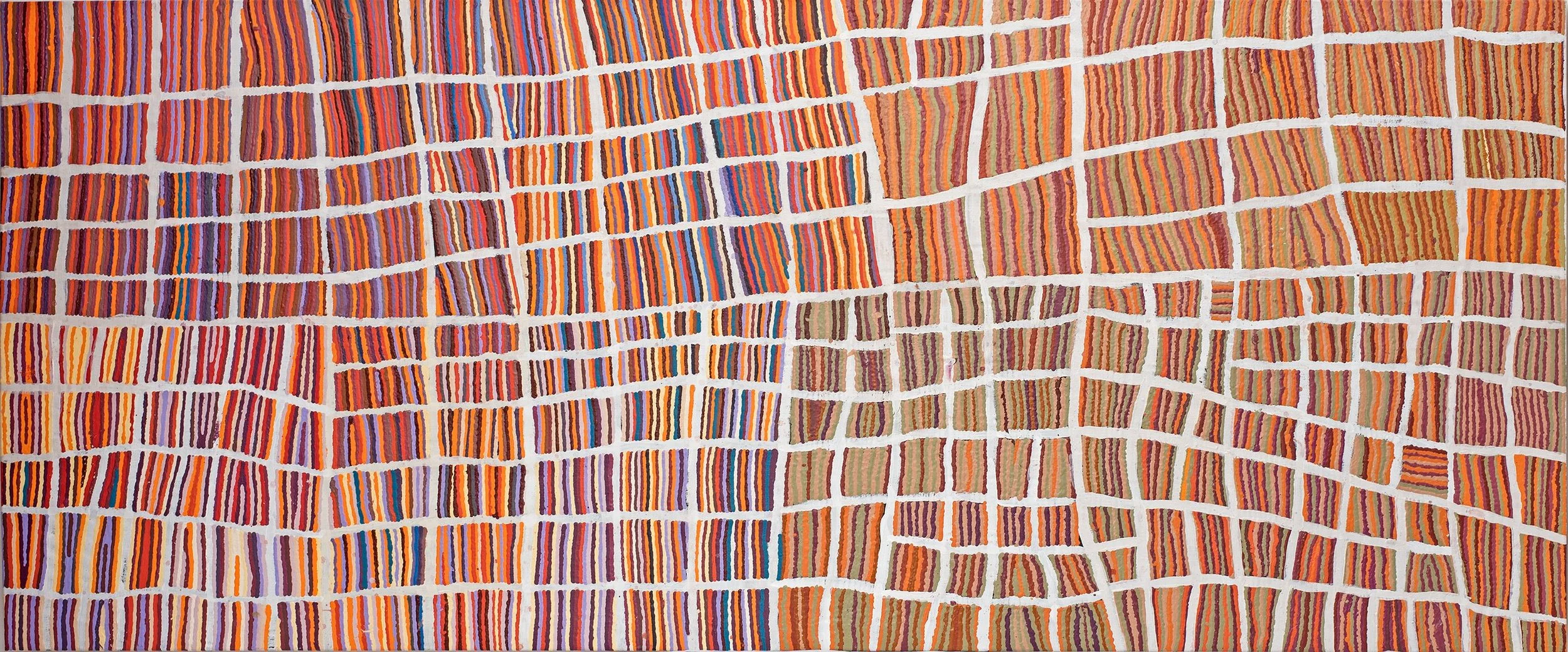 Wokka Taylor et Nancy Karnu Taylor - Jantinti - 300 x 122 cm - 18-150 (sold)