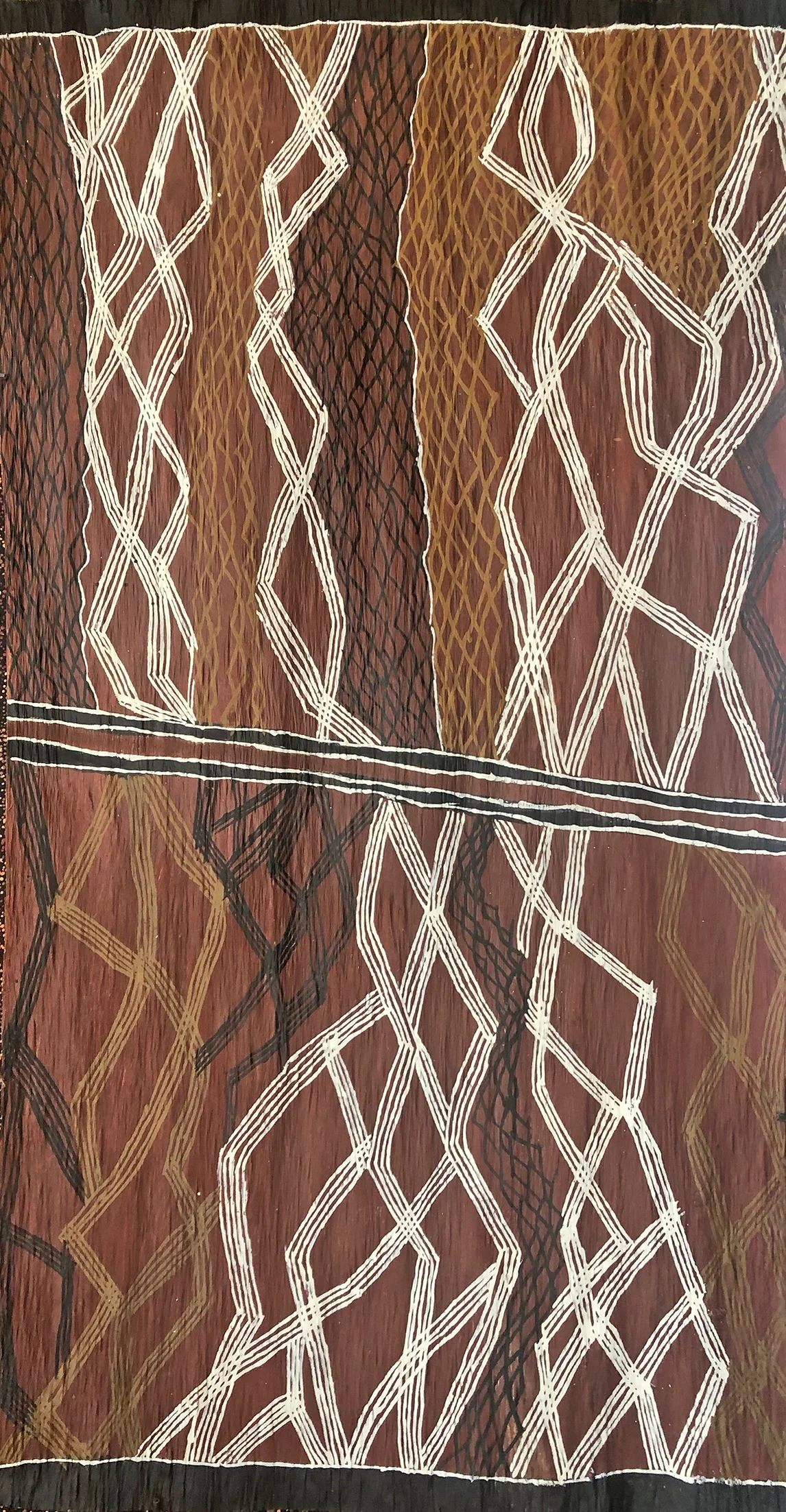 Noŋgirrŋa Marawili - Lightning - 68 x 131 cm - 4488T