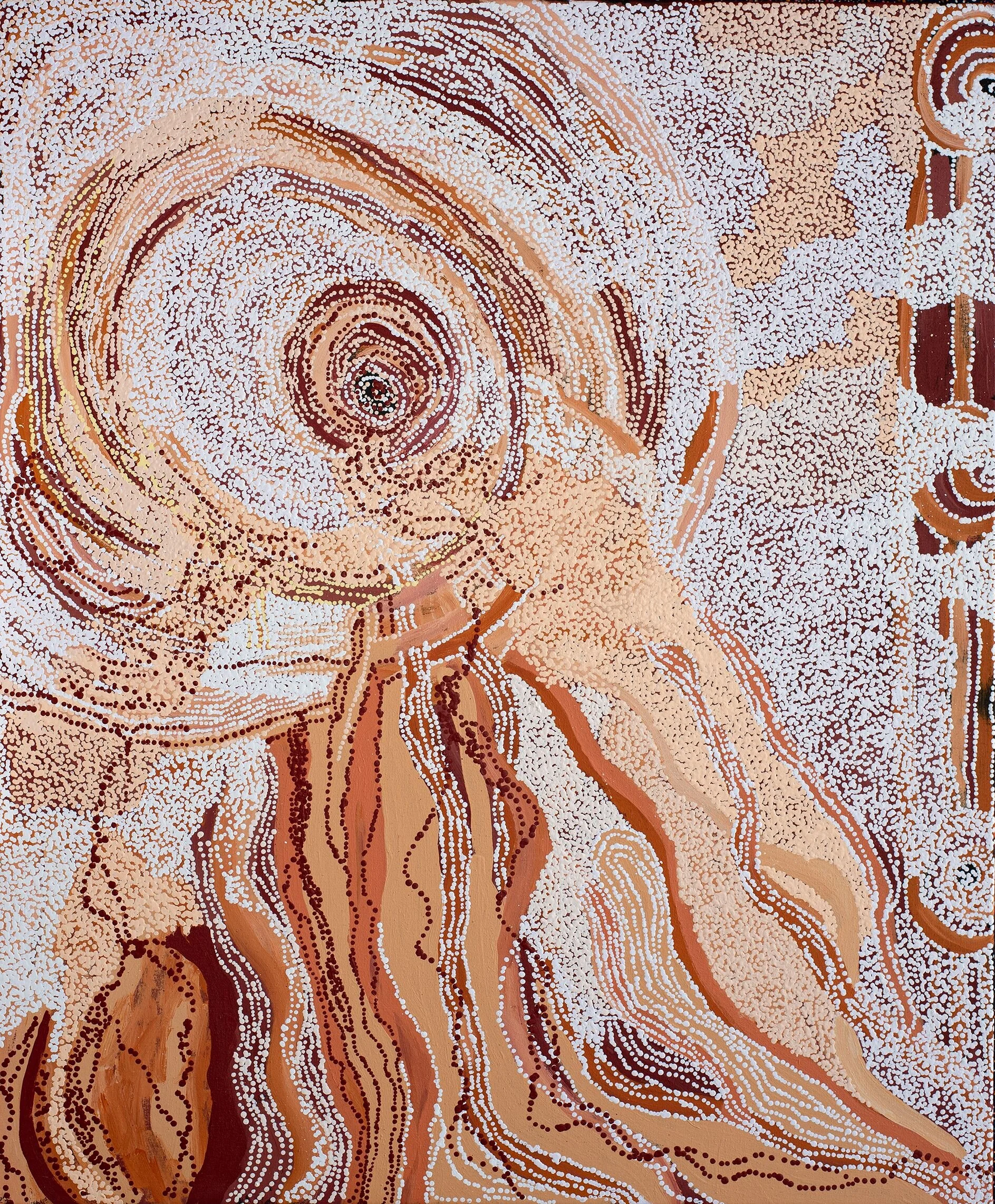 Carolanne Ken - Minyma Makuli Tjukurpa - 122cm x 102cm - 19-296 - peinture Aborigène