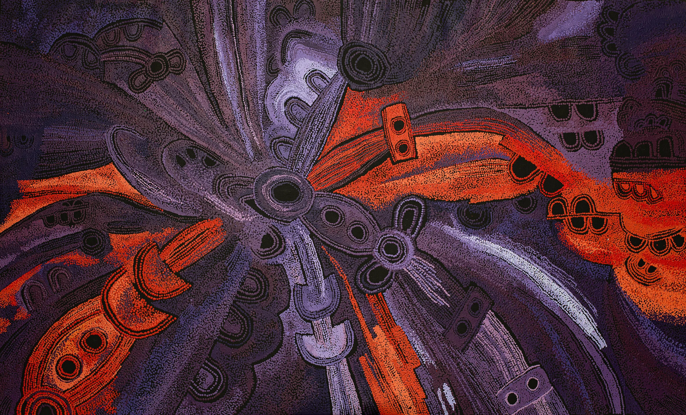 Theresa Baker - Minyma Malilunya - 197 x 121 cm - 18-213 - peinture Aborigène