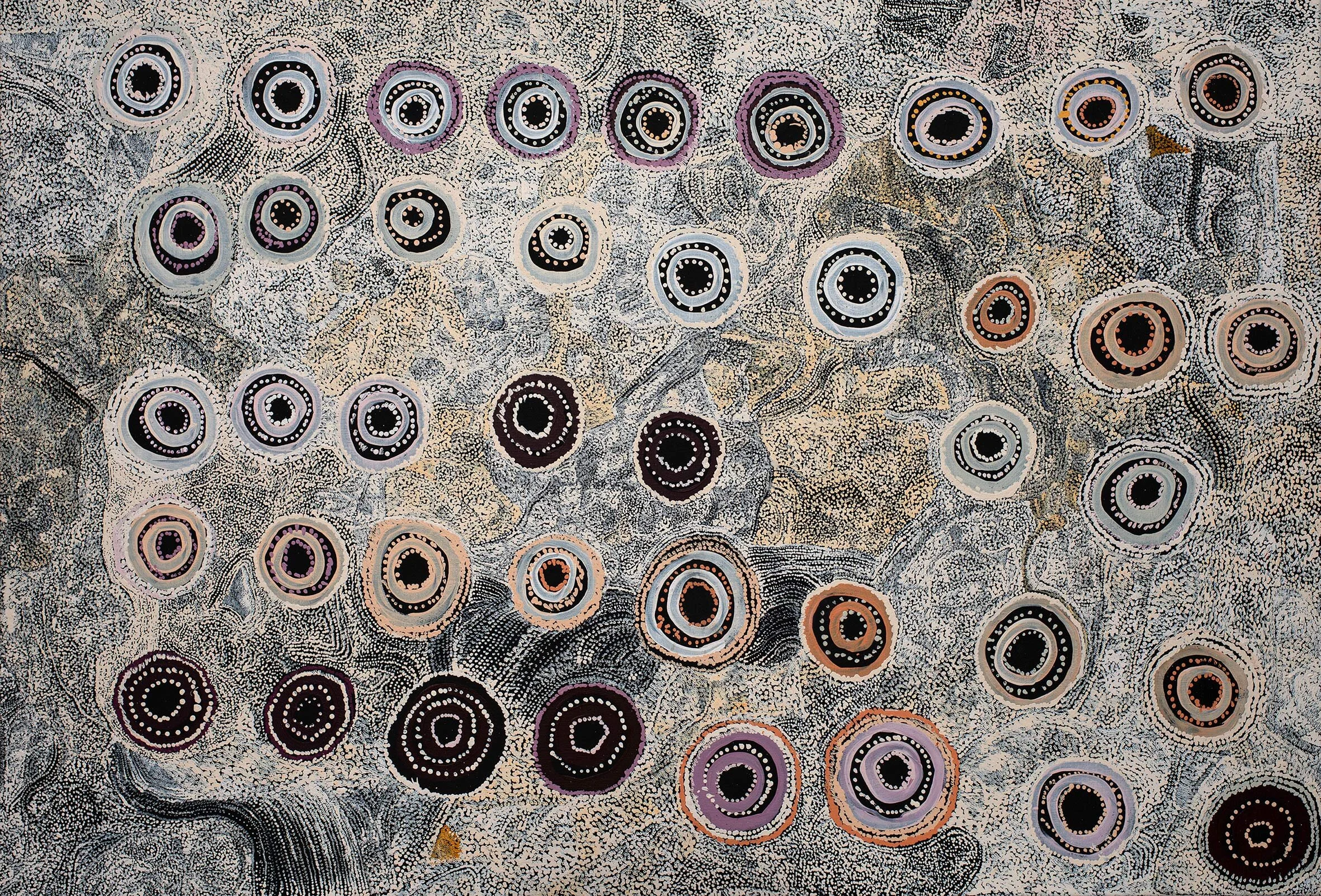 Ginger Wikilyiri - Kunamata - 150 x 100 cm - 19-014 - art d'Australie