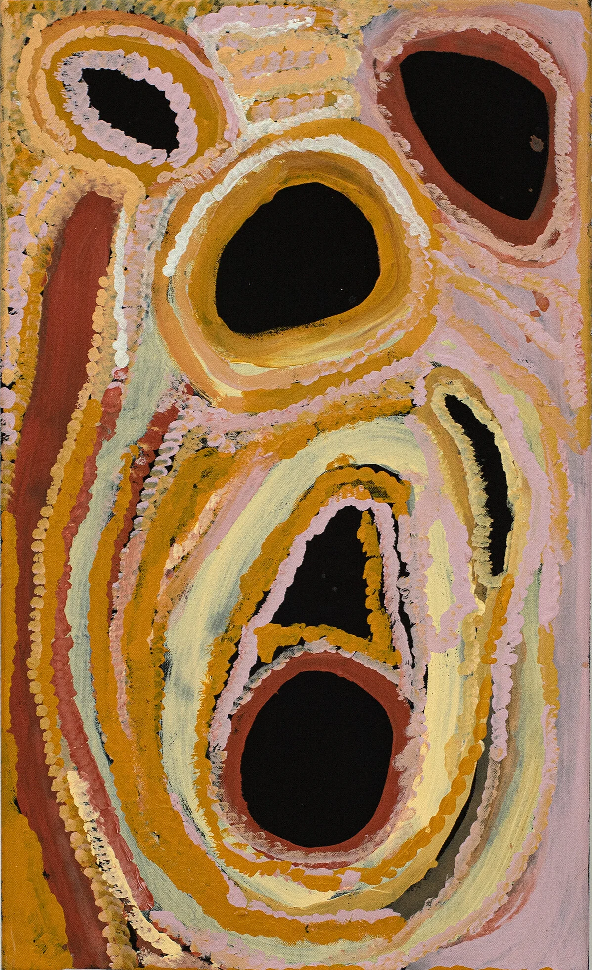 Art Aborigène : Jakayu Biljabu (1936) - Sans Titre - 76 x 46 cm - 19-1154