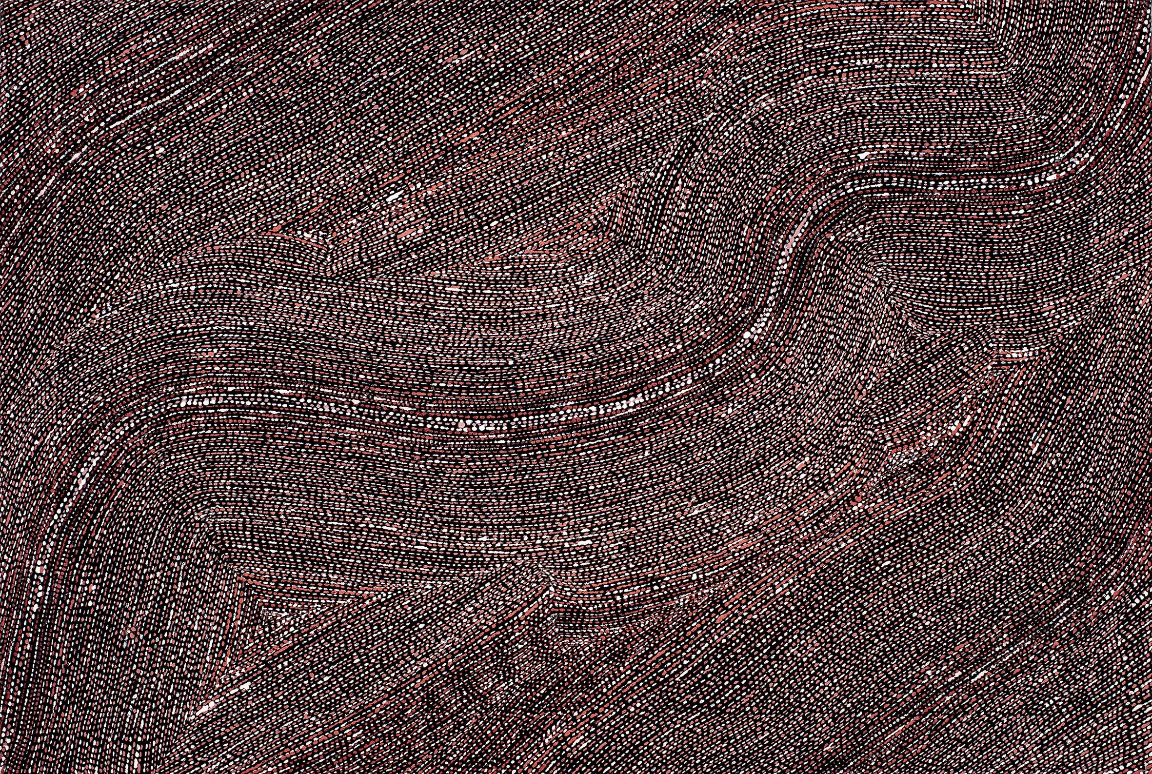 Paulina Puruntatameri - Winga (Tidal Movement / Waves) - 120 x 80 cm - 20-83 - art_aborigene