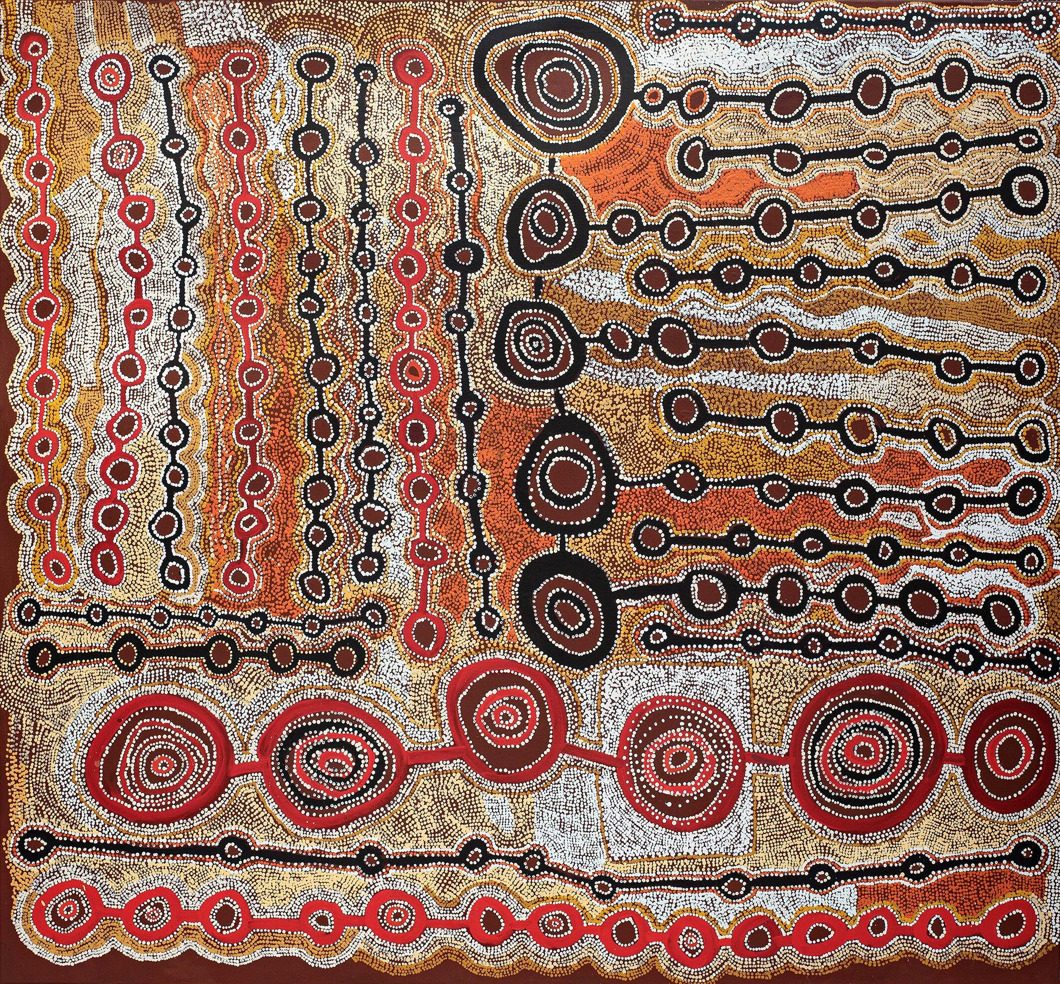 Taylor Wanyima Cooper - Malara: Wanampi Tjukurpa - 200 x 183 cm - 19-50