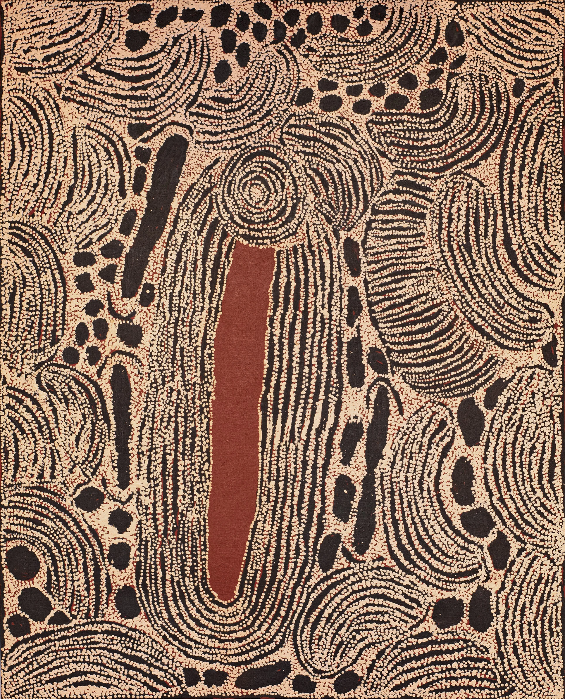 Ningura Napurrula - Women ceremonies - Sacred Rockholes - 153 x 122 cm - art aborigene australie - aboriginal art