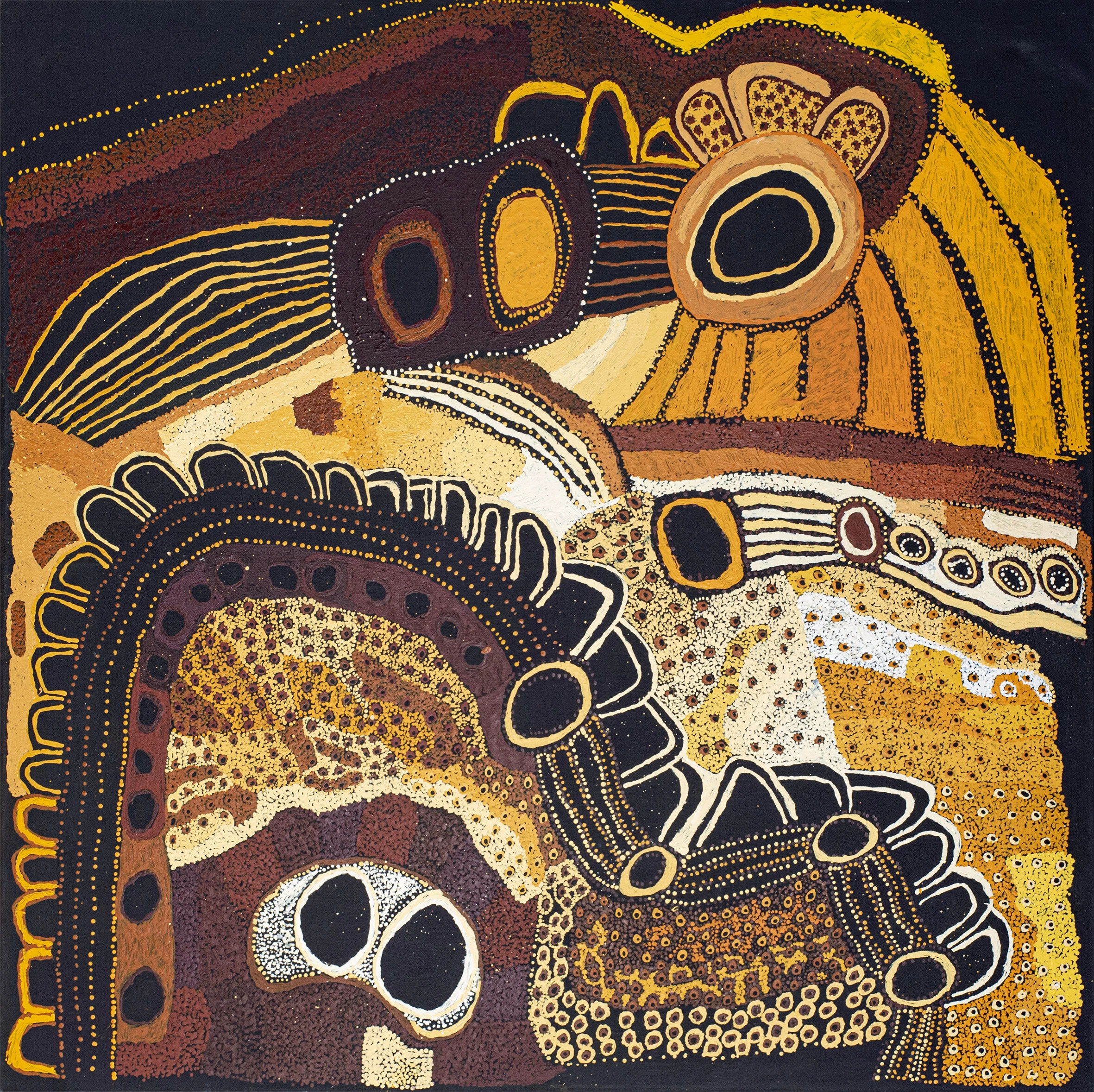 Judy Martin - Ngayuku Mamaku Ngura (My Father's Country) - 152x152cm - 186-21