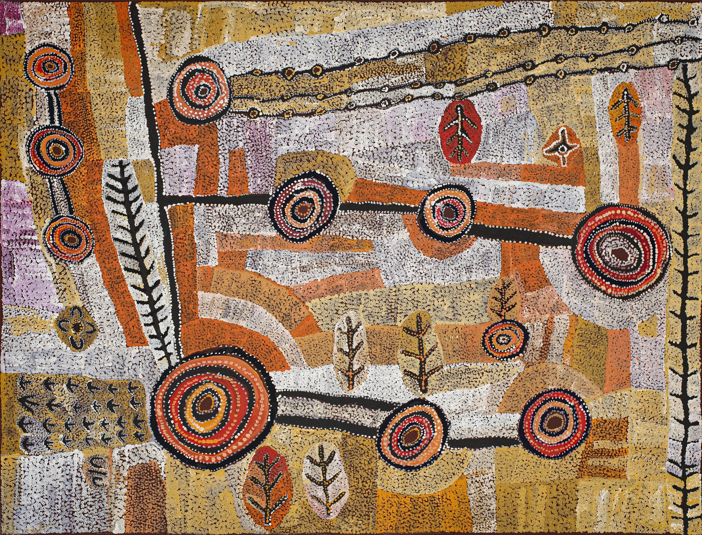 Alec Baker - Ngura (Country) - 198 x 152 cm - 350-19 - art aborigène