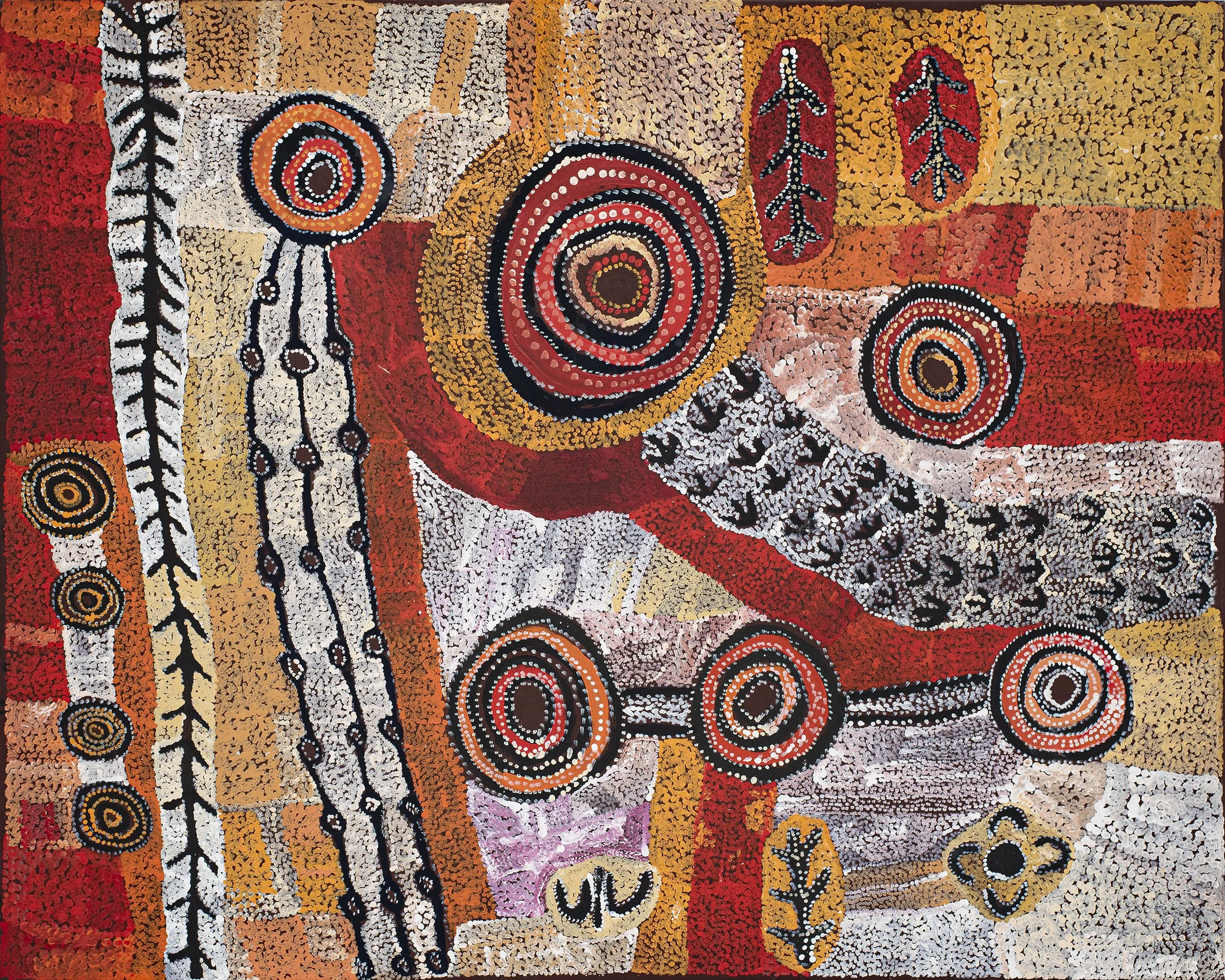 Alec Baker - Ngura (Country) - 152 x 122 cm - 331-19 - art aborigène