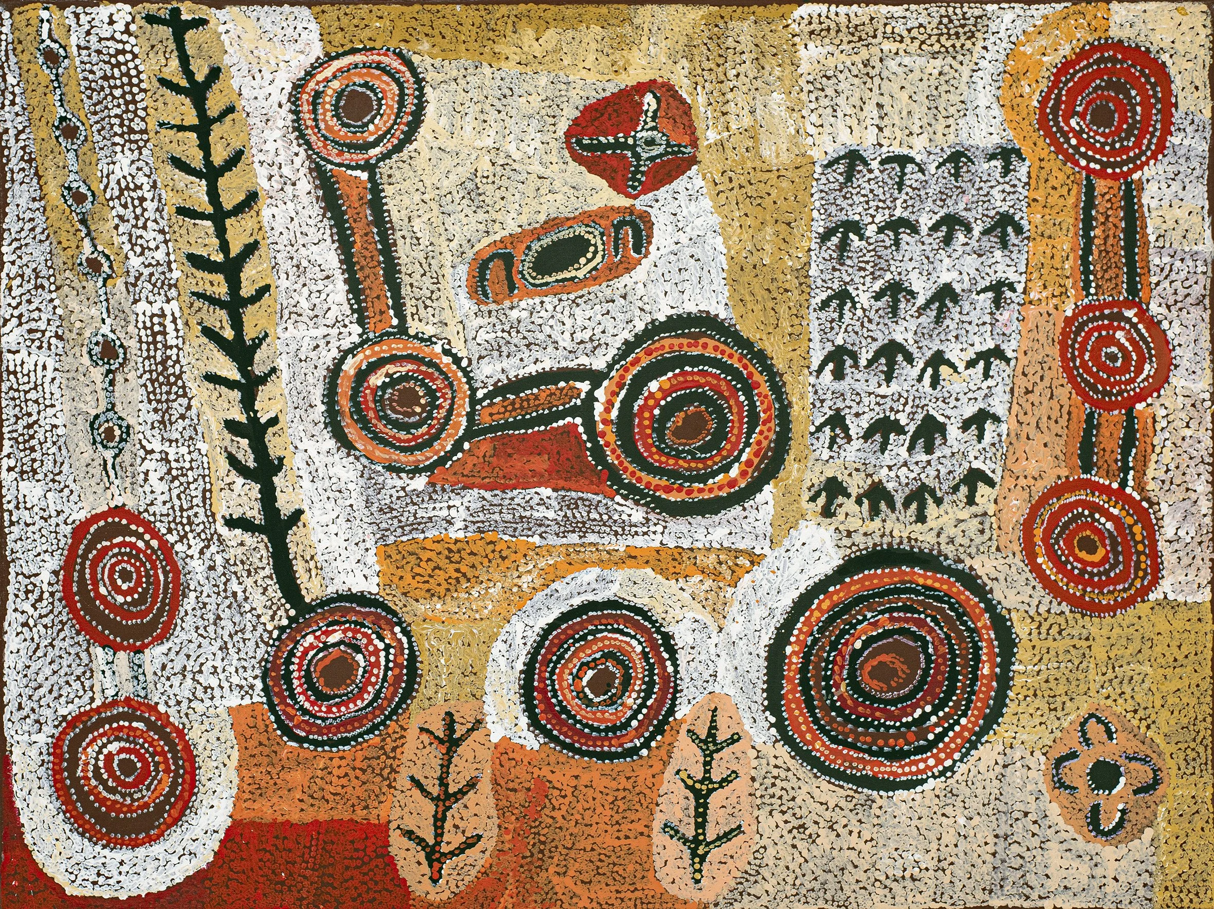 Alec Baker - Ngura (Country) - 122 x 91 cm - 372-19 - art aborigène