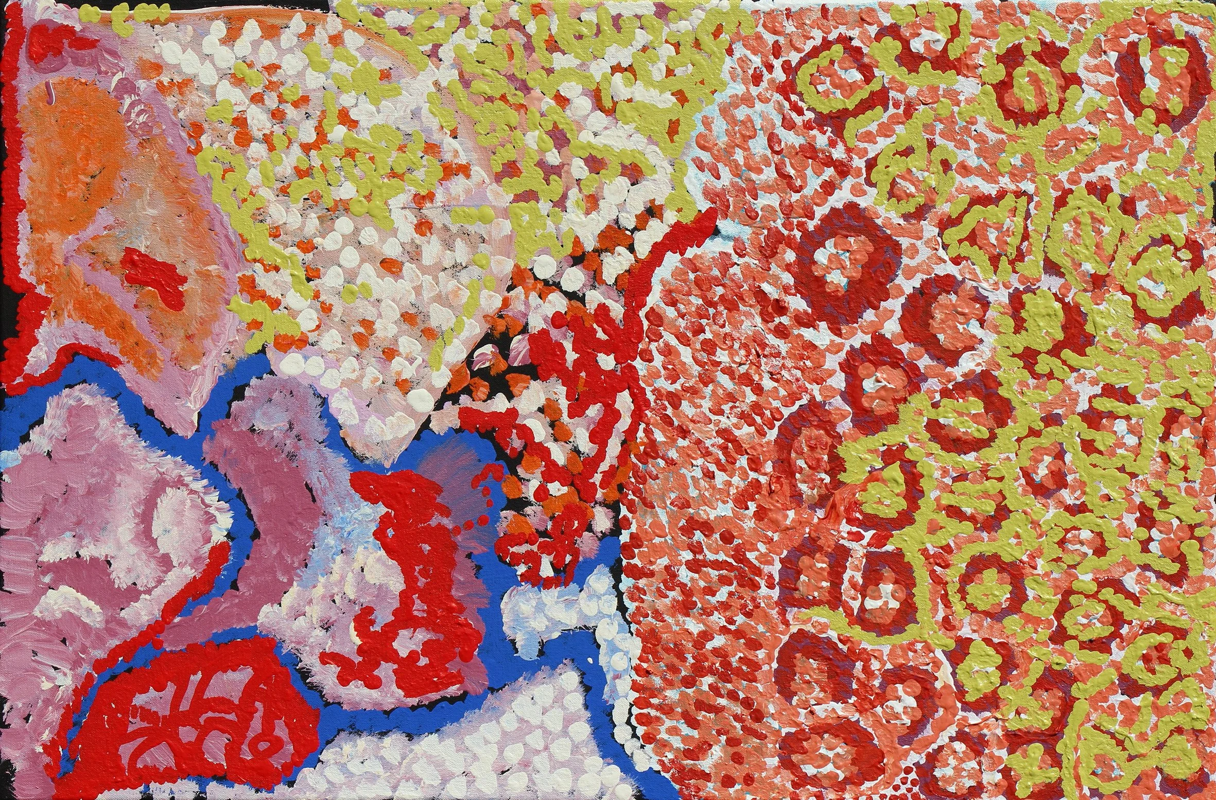 Angkuna Baker - Ngura (Country) - 76 x 51 cm - 364-20 - art aborigène