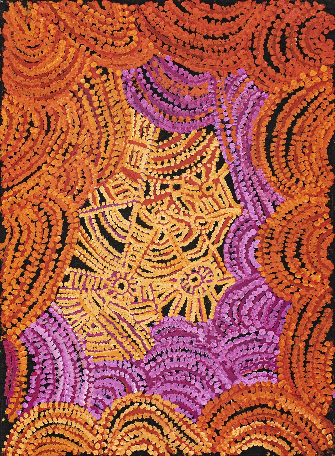 Emily  Cullinan (1952) - Ananyi Ngura (Traveling Country) - 91 x 67 cm - 778-21 - art aborigène