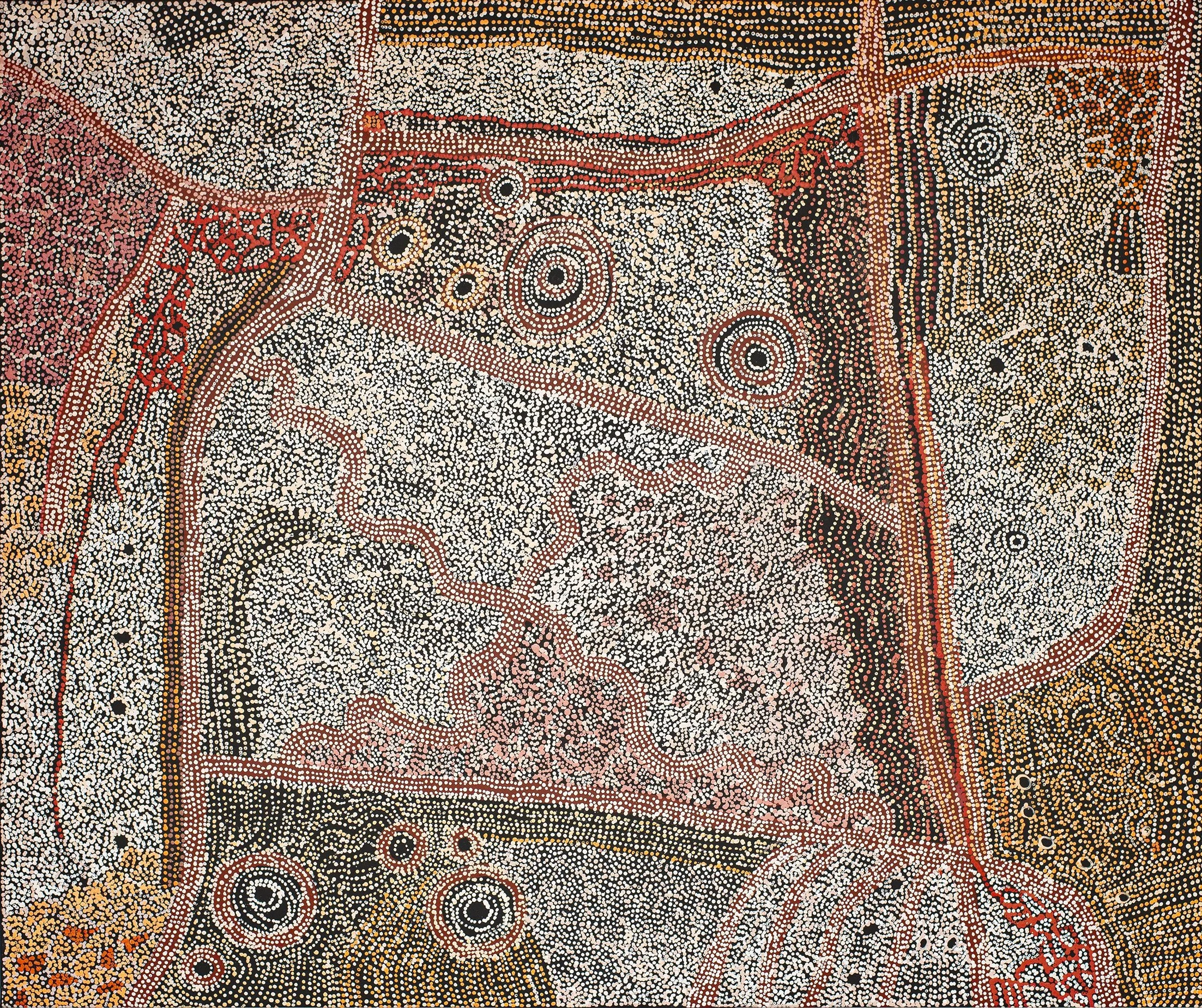 Betty  Chimney (1957) - Ngayuku Ngura (My Country) - 198 x 167 cm - 680-21 - art aborigène