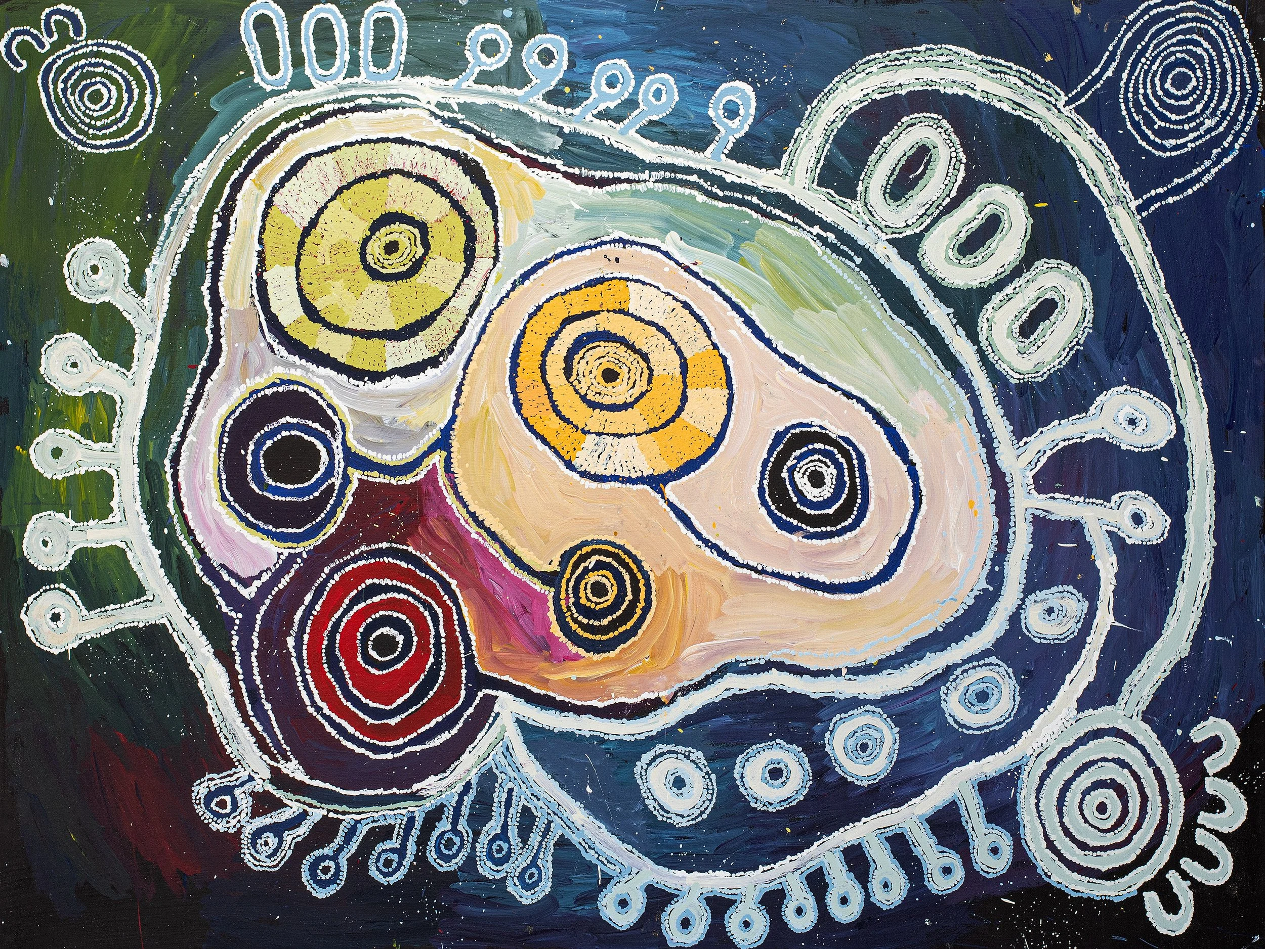 Tuppy Ngintja Goodwin - Antara sacred valley - 198cm x 152cm - 552-23