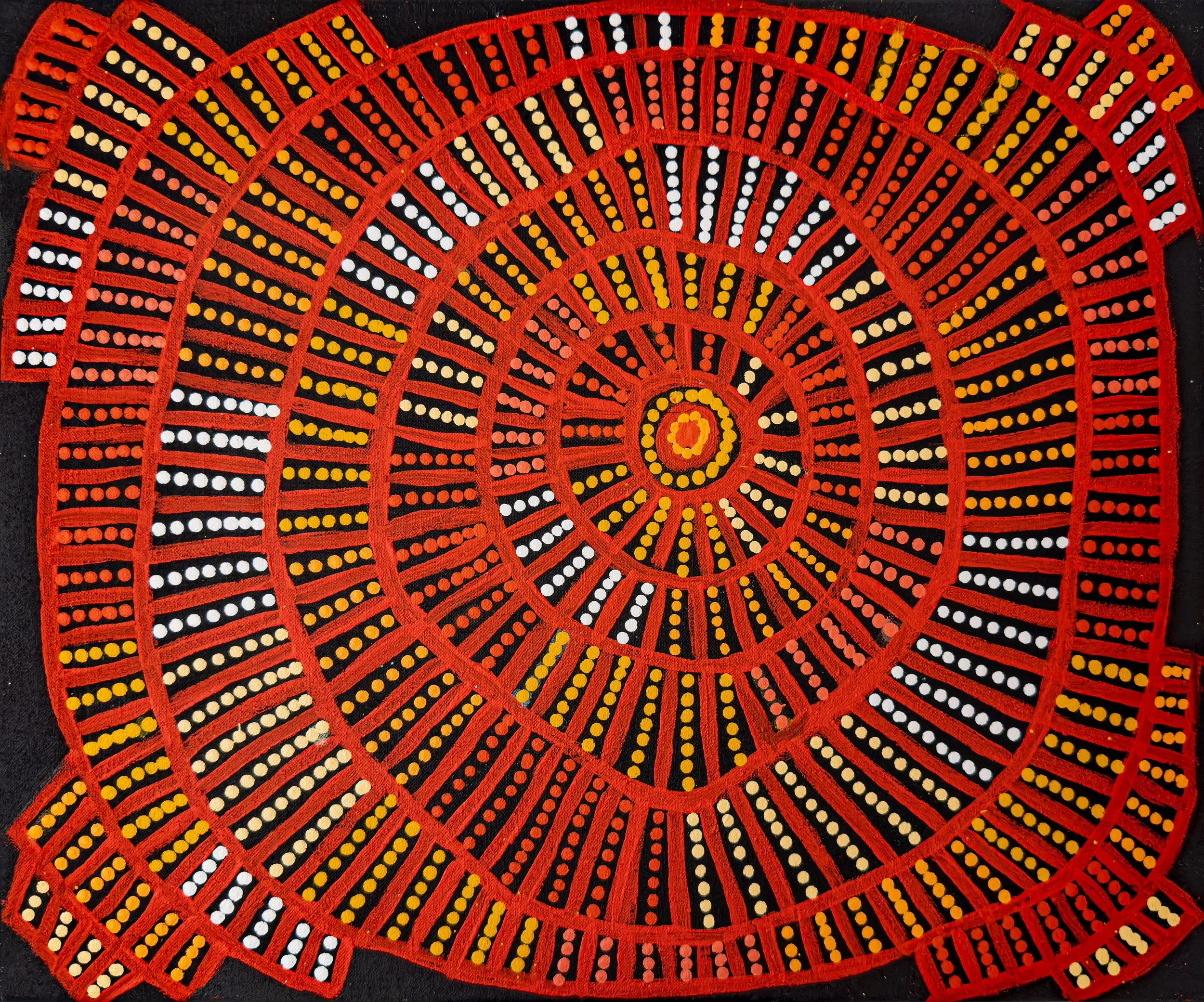 Jeannie Bruno Nampitjinpa - site of Marrapinti - 46 x 38 cm - JB2304113