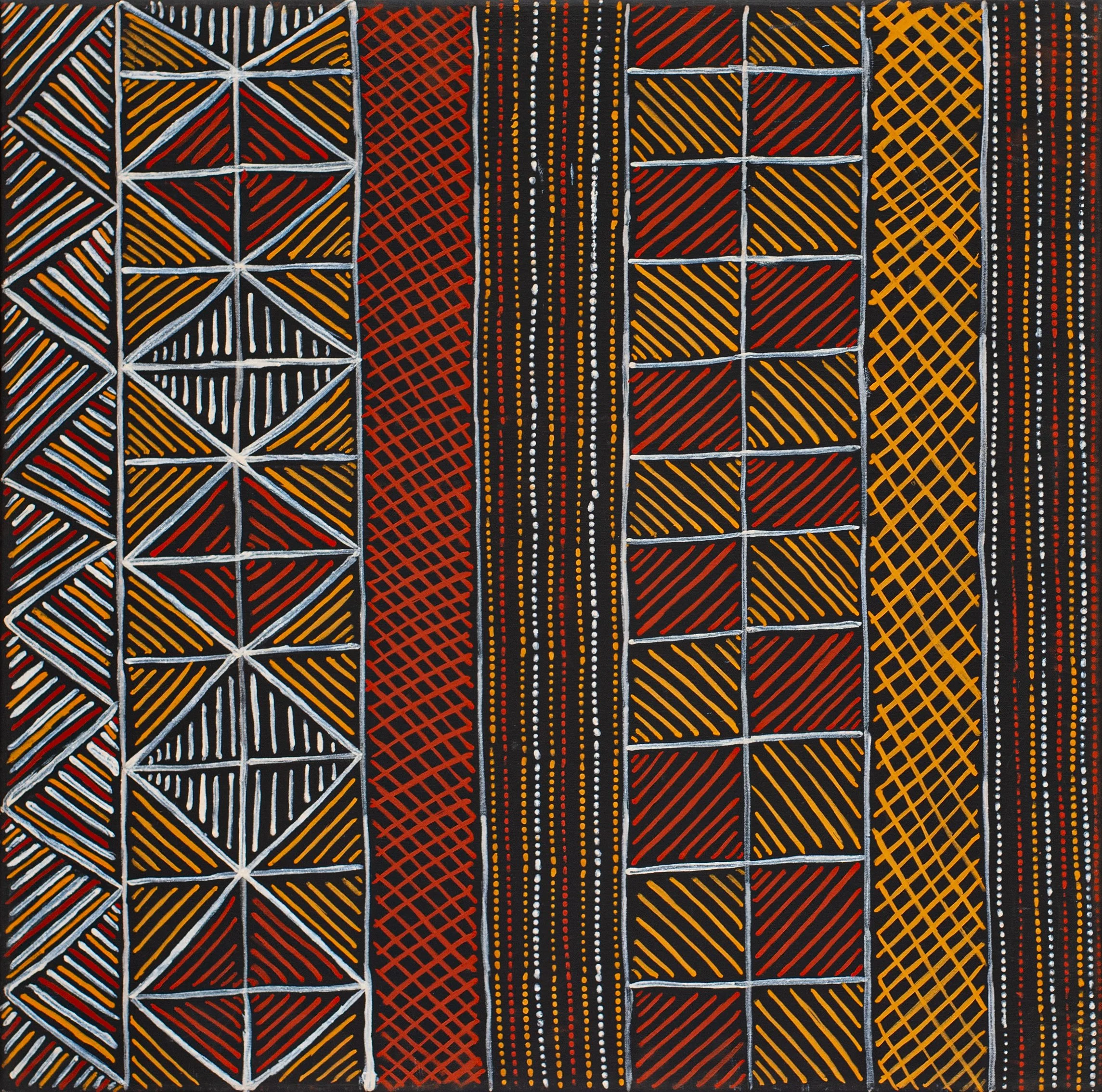 Arthurina Moreen - Ngiya jilamara I (body paint design) - 60 × 60 cm - 431-24