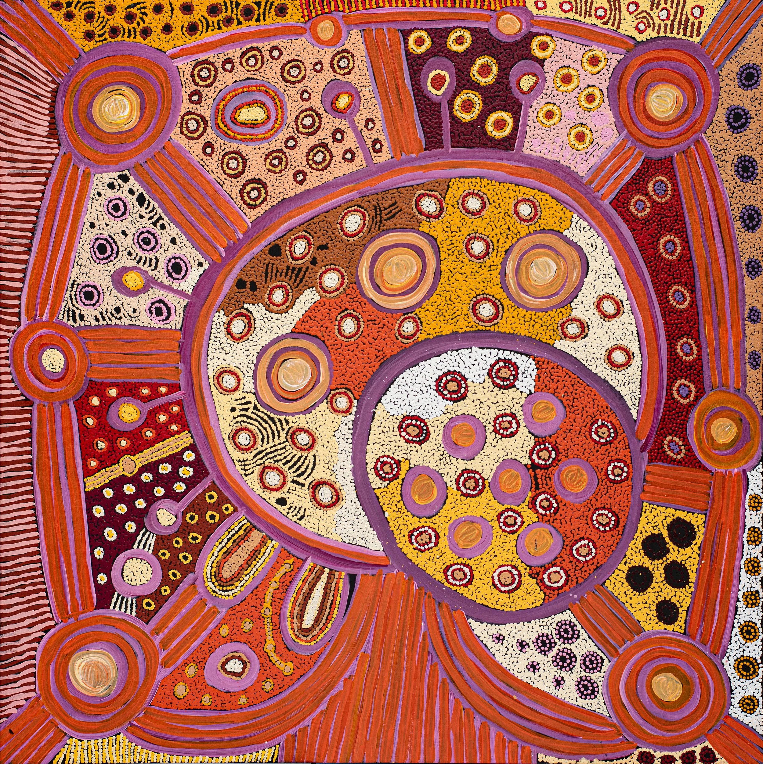 Angela Watson - Kungkarangkalpa (Seven Sisters Story) - 127 x 127 cm - 24-297