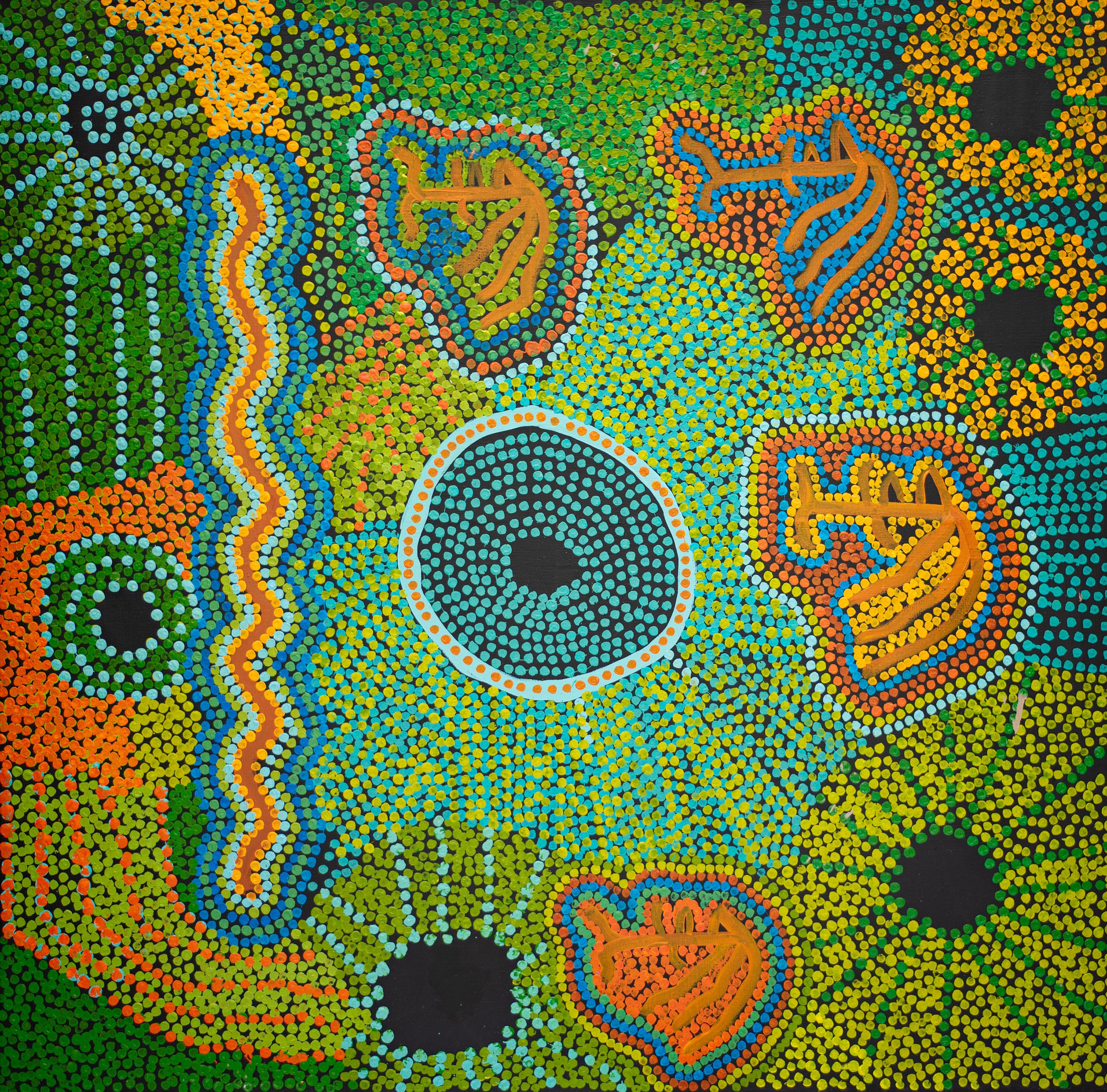 Michael Hogan - Ngayuku Walytjaku Ngura - 140 x 137 cm - 25-459