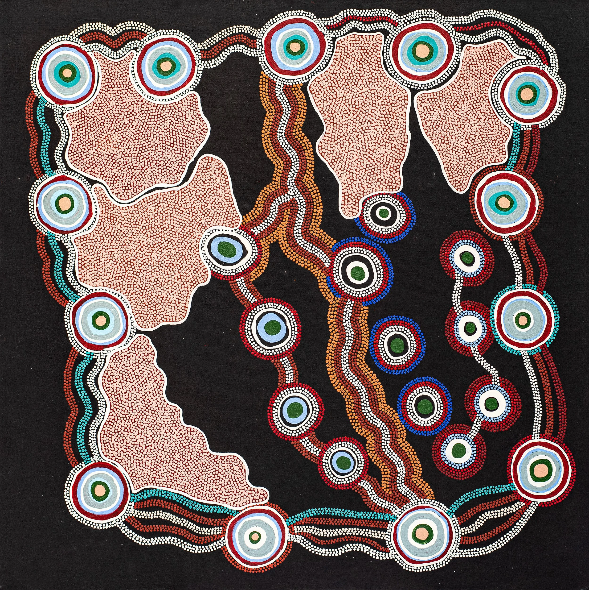 Margaret Donegan - Wati Kutjara Wanampi - 107 x 91 cm - 25-183