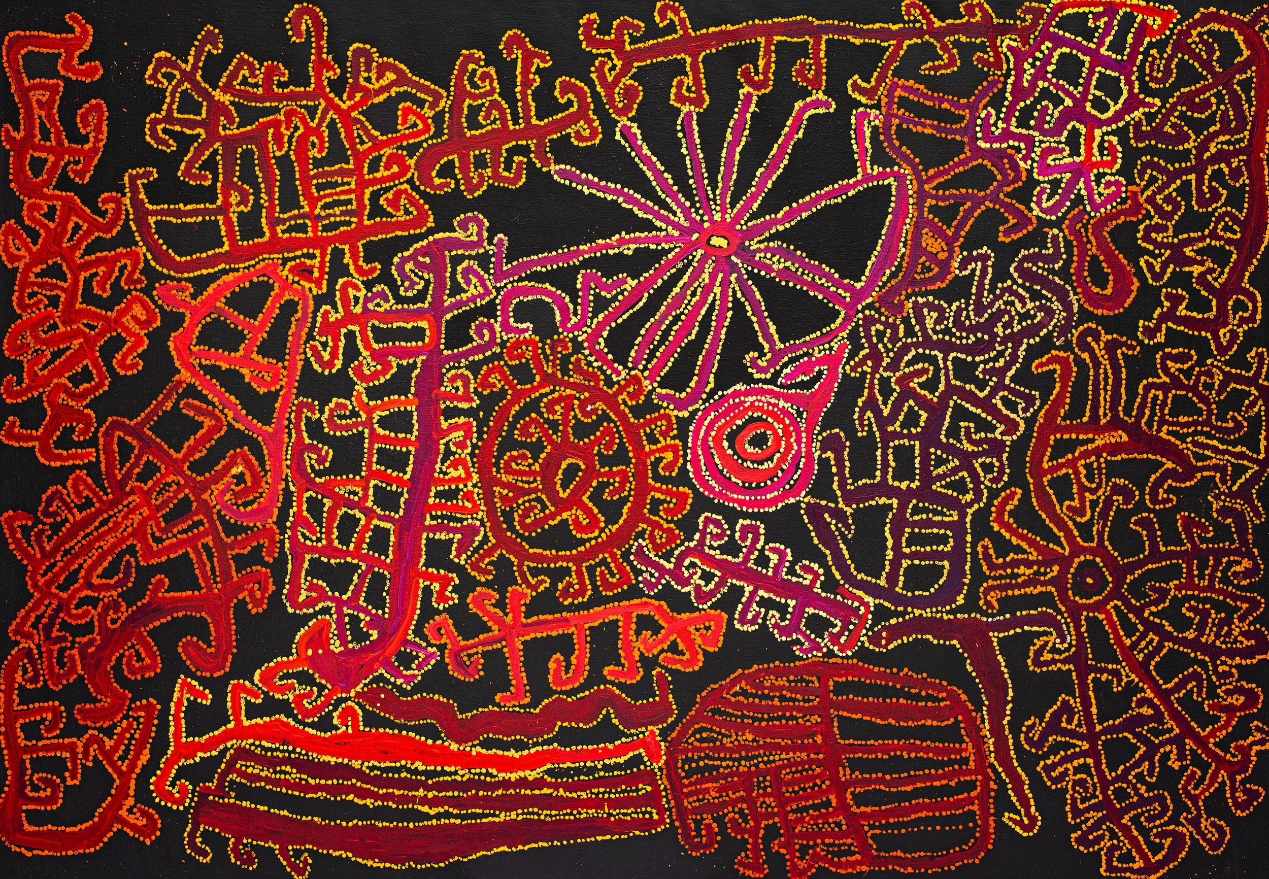 Ned Grant - Wulpultjara - 200 x 137 cm - 25-265