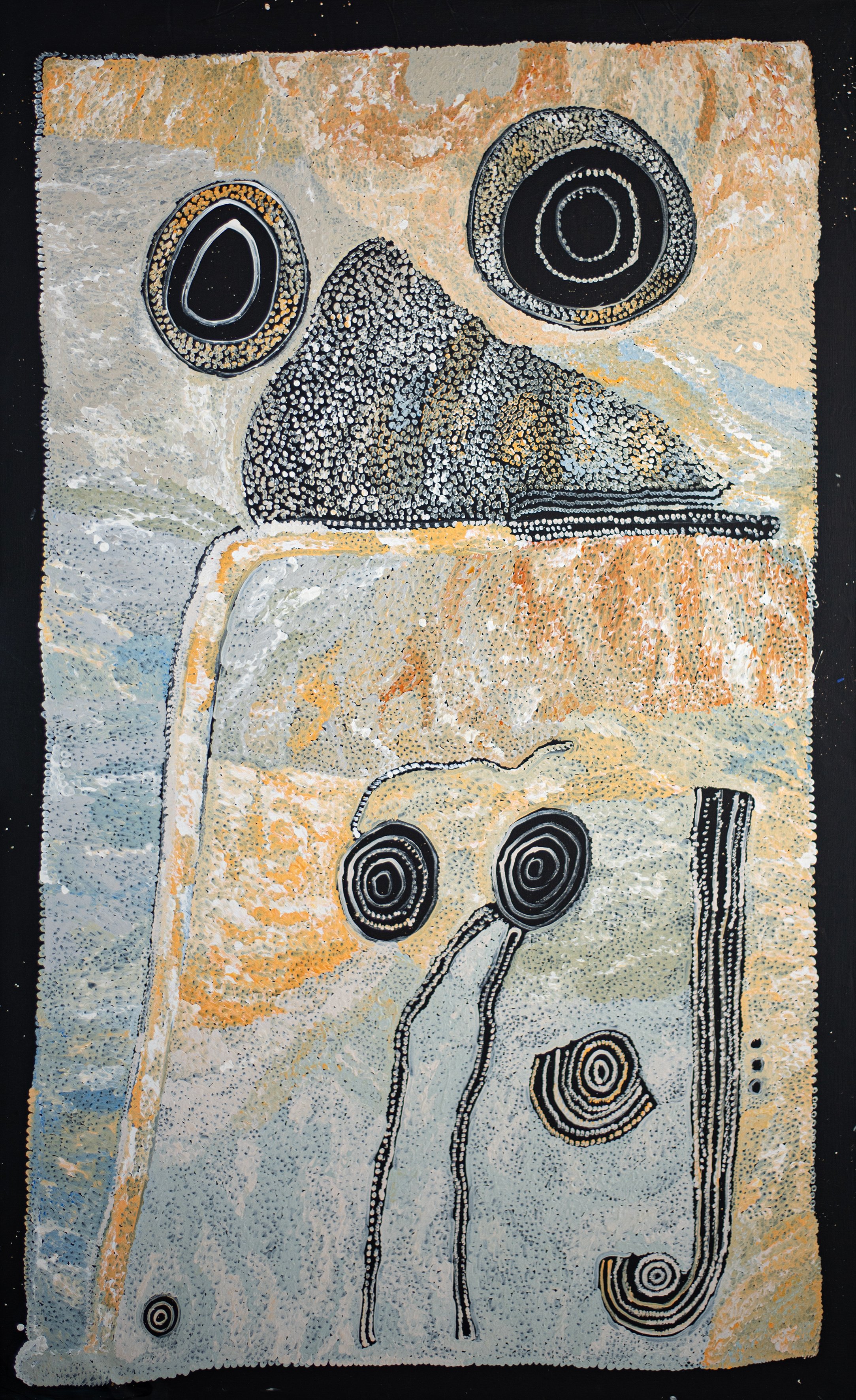 Betty Campbell - Minymaku Inma (Women's Song) - 198cm x 122 cm - 32-25