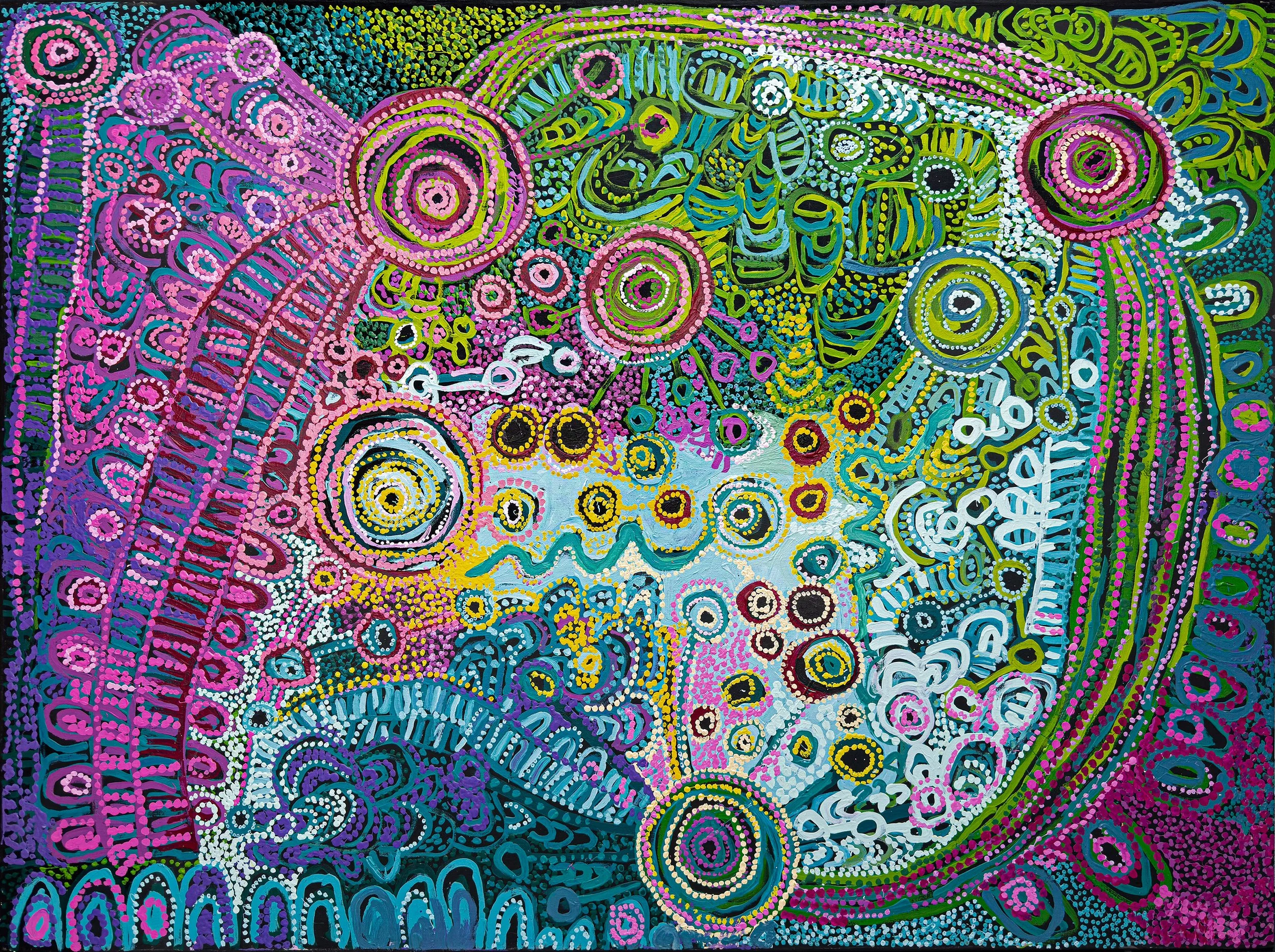 Rhoda Tjitayi - Piltati Tjukurpa - 200 x 150 cm - 281-22AS