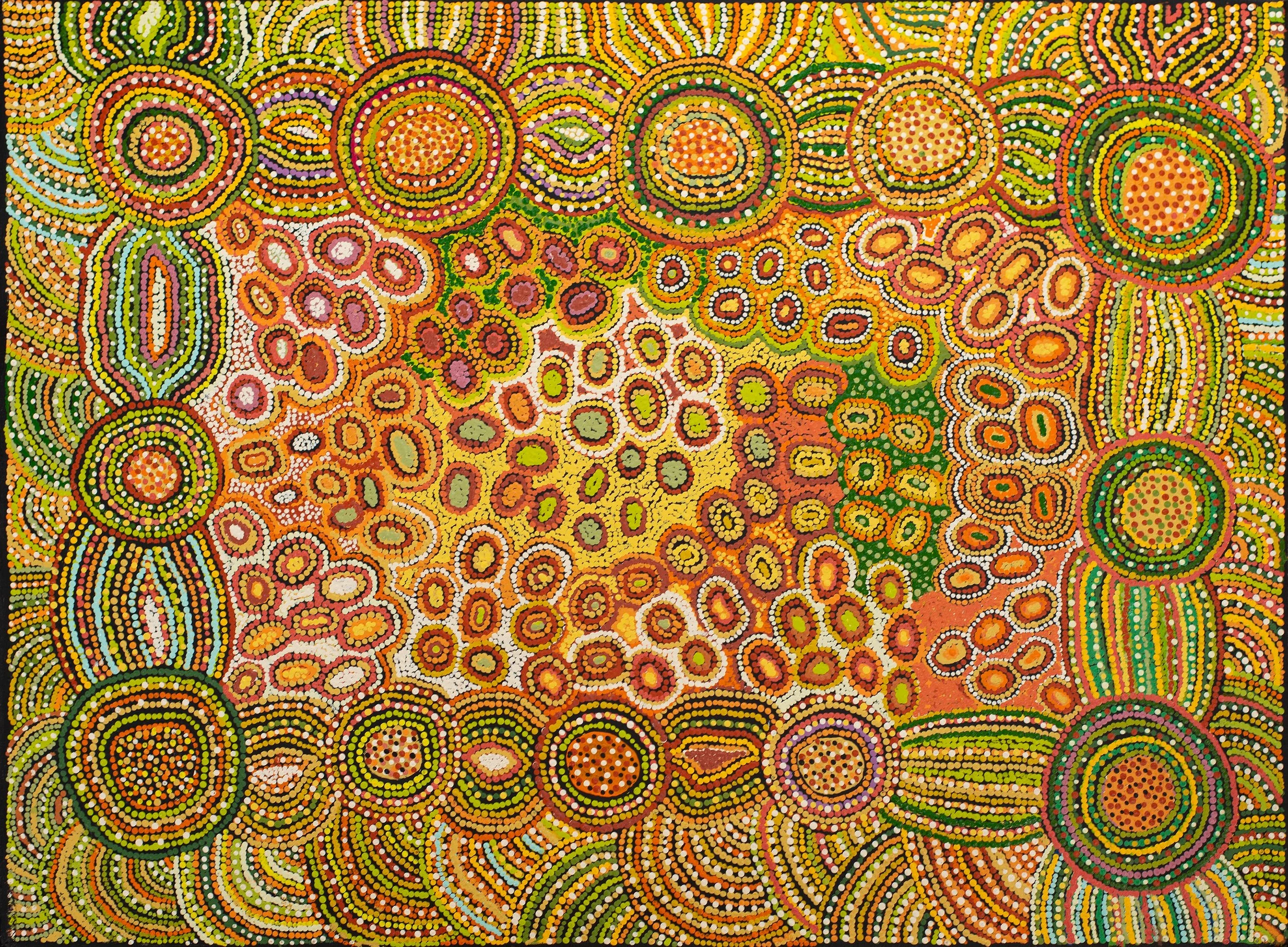 Yanyi Dunn - Tjukula/Waterhole - 121 x 91 cm - 339-25