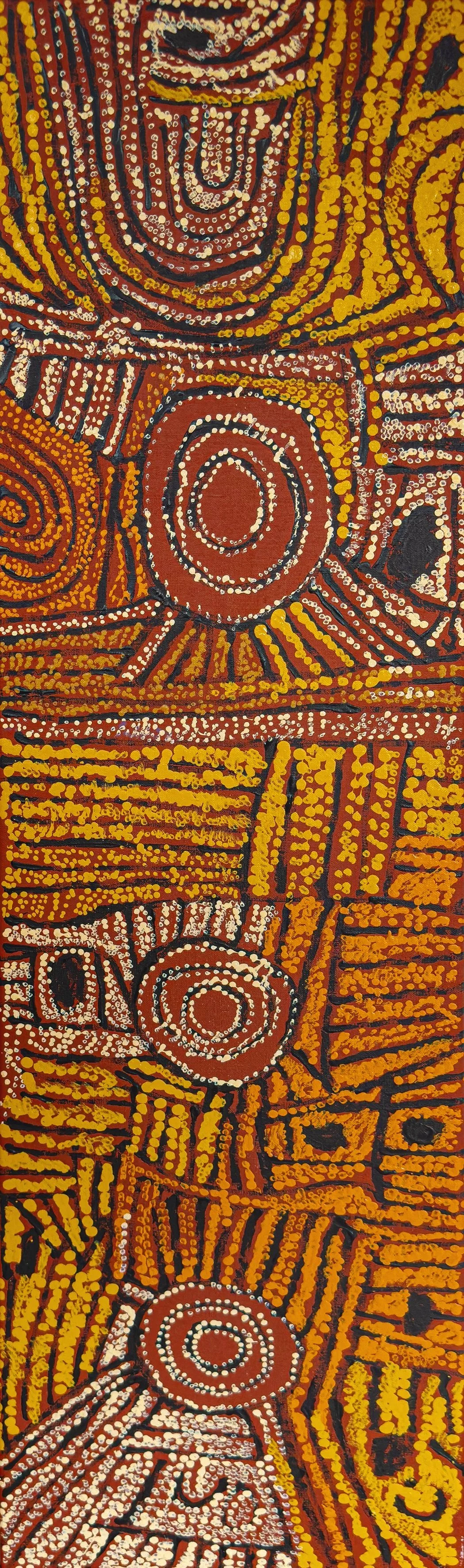 Mary Napangati - Rockhole site of Tjutalpi - 107x28 cm - MN2204139