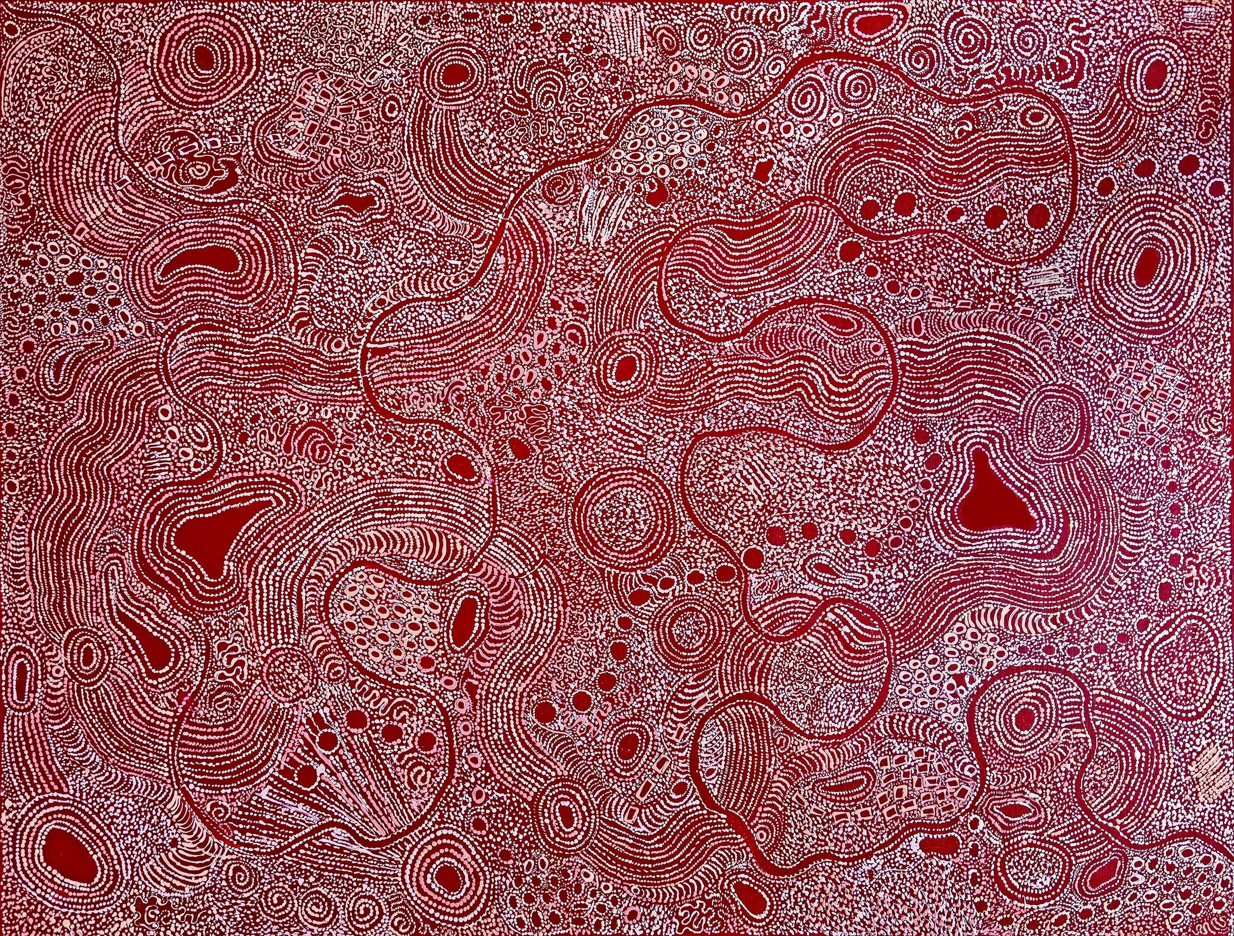 Janie Kulyuru Lewis - Ngayuku ngura - My Country - 201 x 152 cm - 481-23