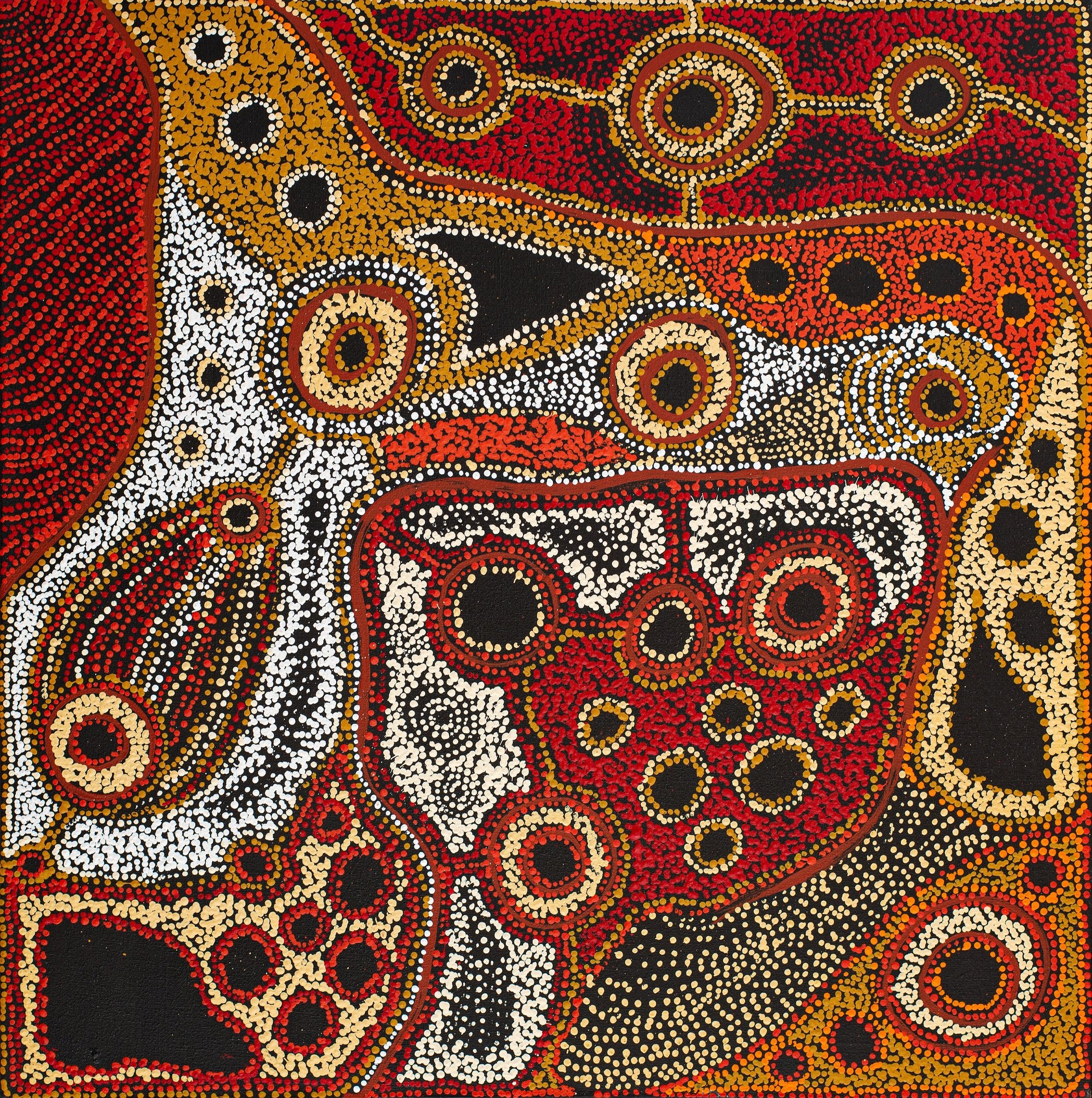 Amy Scotty - Kungkarangkalpa / Seven Sisters - 80 x 80 cm - 134-24 (sold)