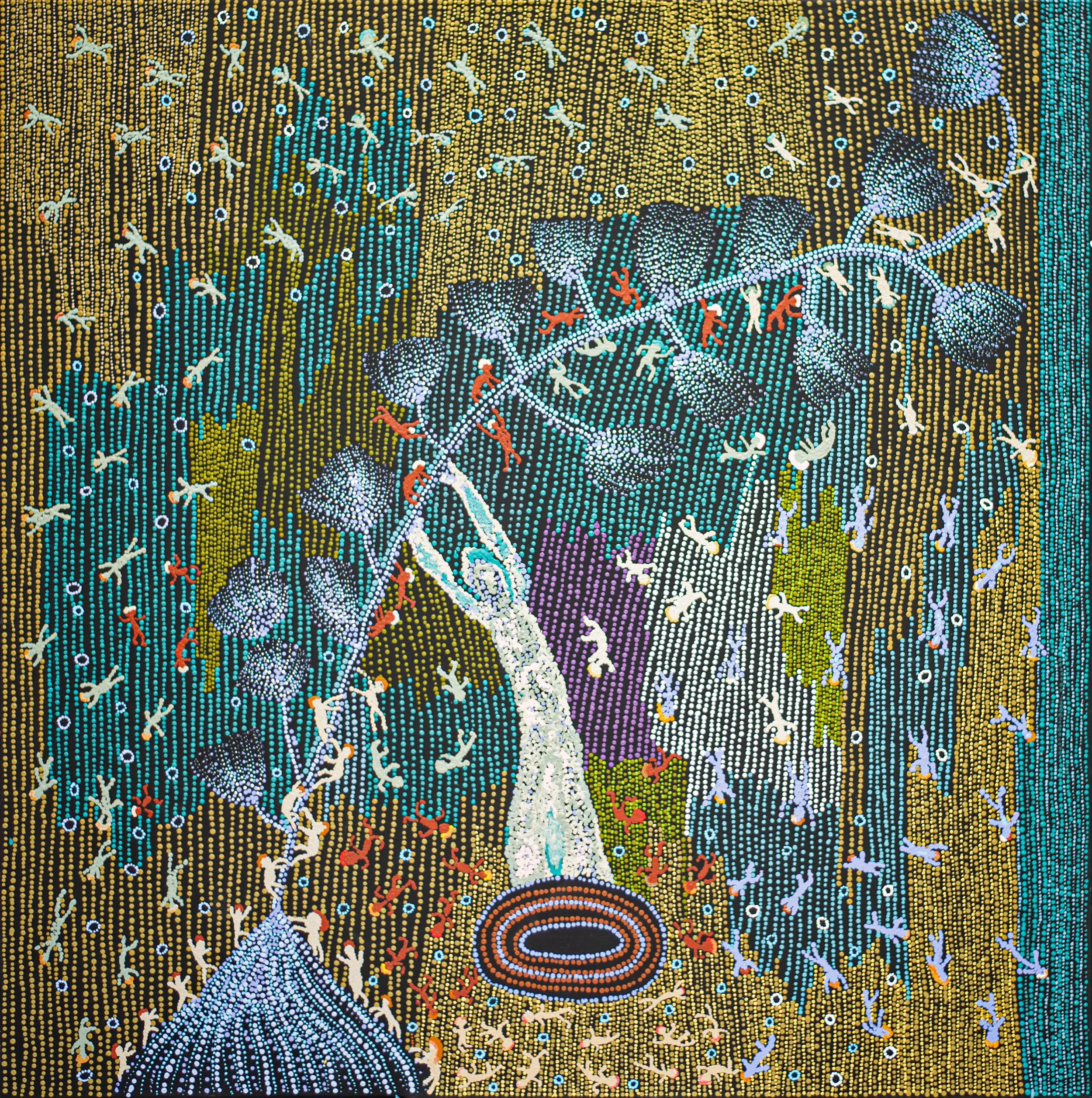 Anyupa Nelson - Mamu Story - 122 x 122cm - 25-205