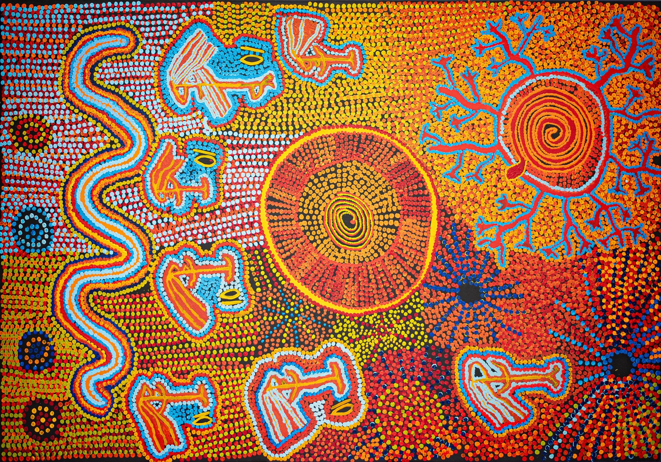 Michael Hogan - Ngayuku Walytjaku Ngura - 200 x 137 cm - 25-406