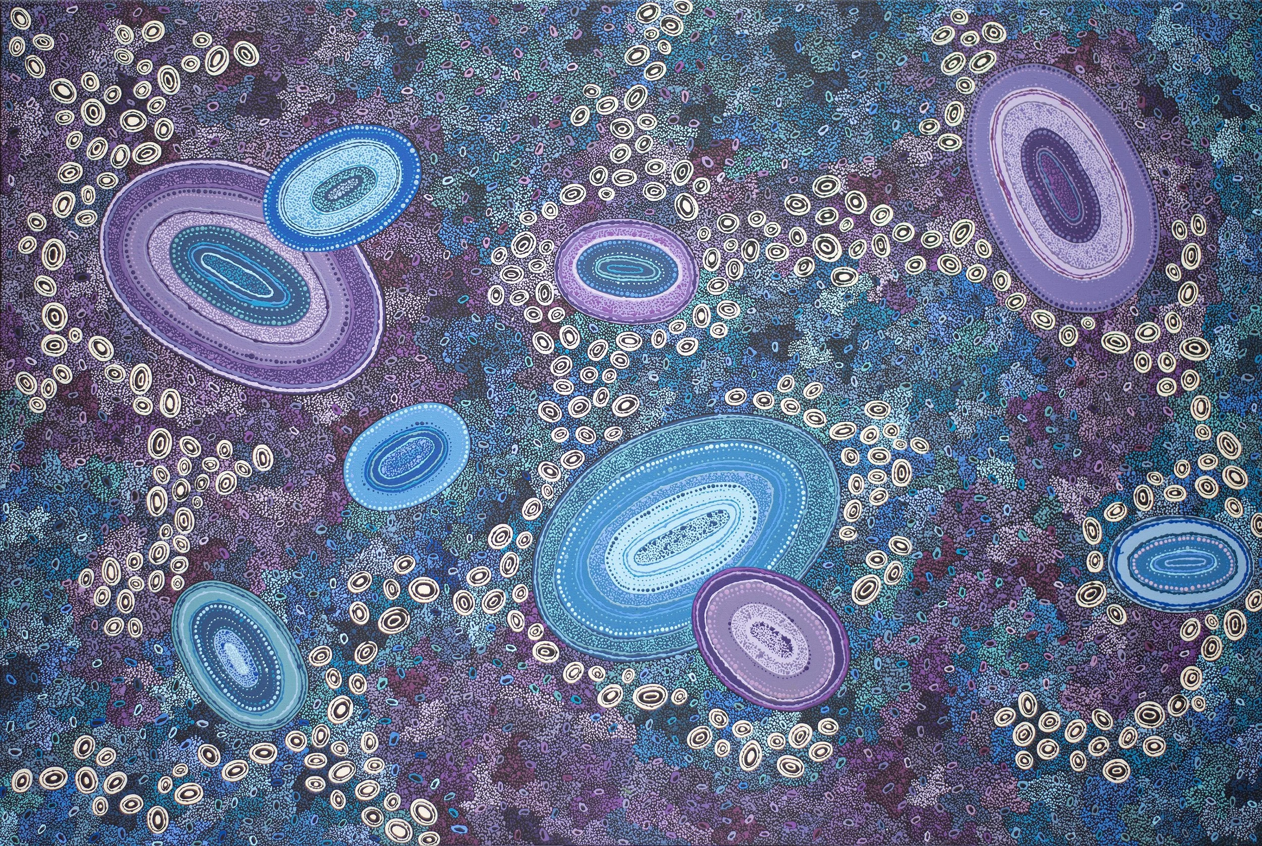 Michelle Lewis - Michelle's tjala dreaming (honey ant dreaming)- 180 cm x 120cm - 265-25