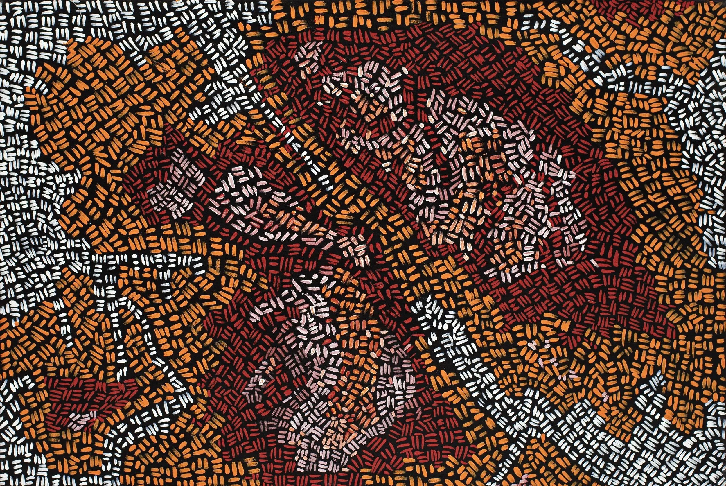 Rebekah Yunipingu - Trick Dance - 120 x 80 cm - 25-141