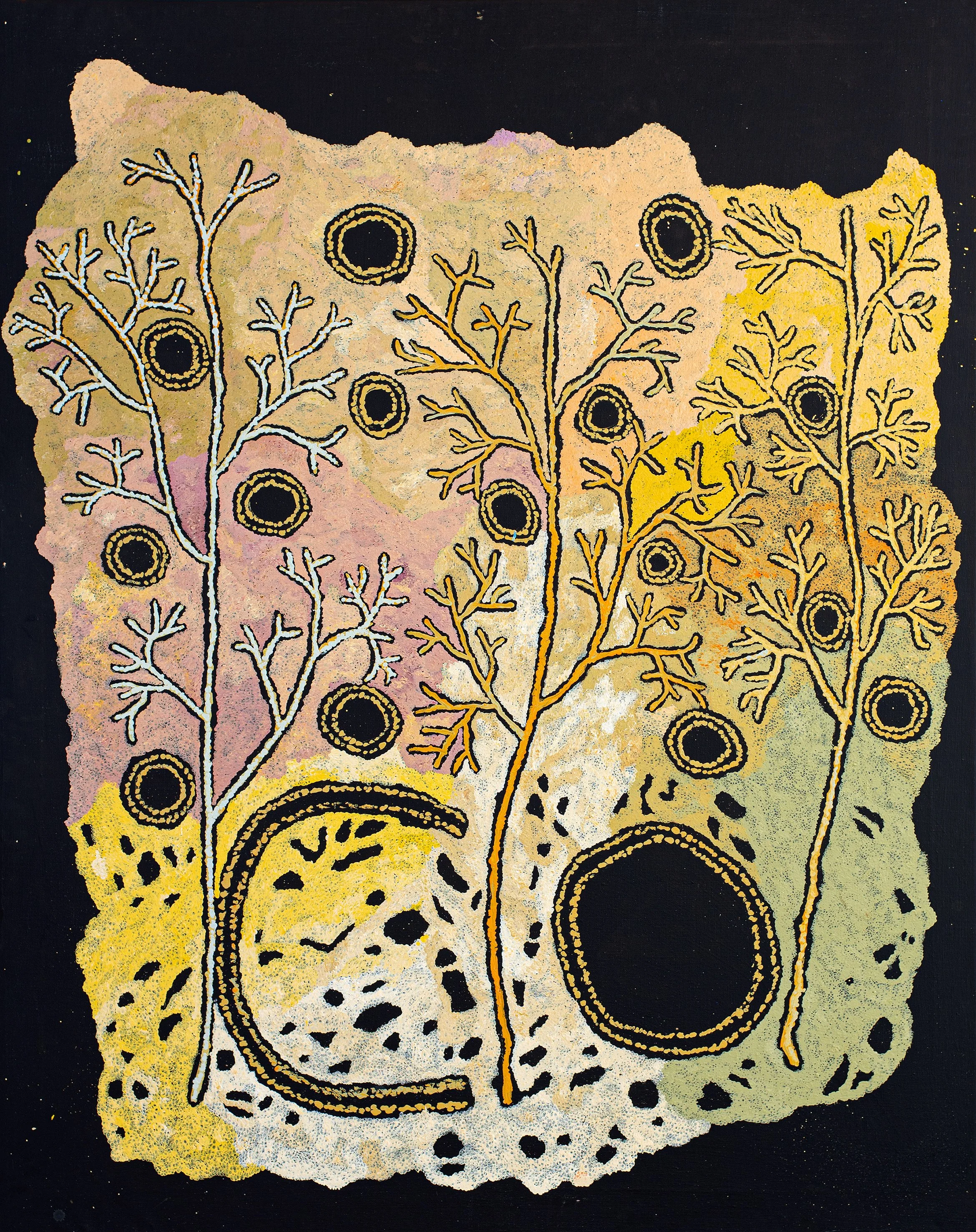 Betty Mula - Punu tjuta (many trees) - 152x122cm - 734-24