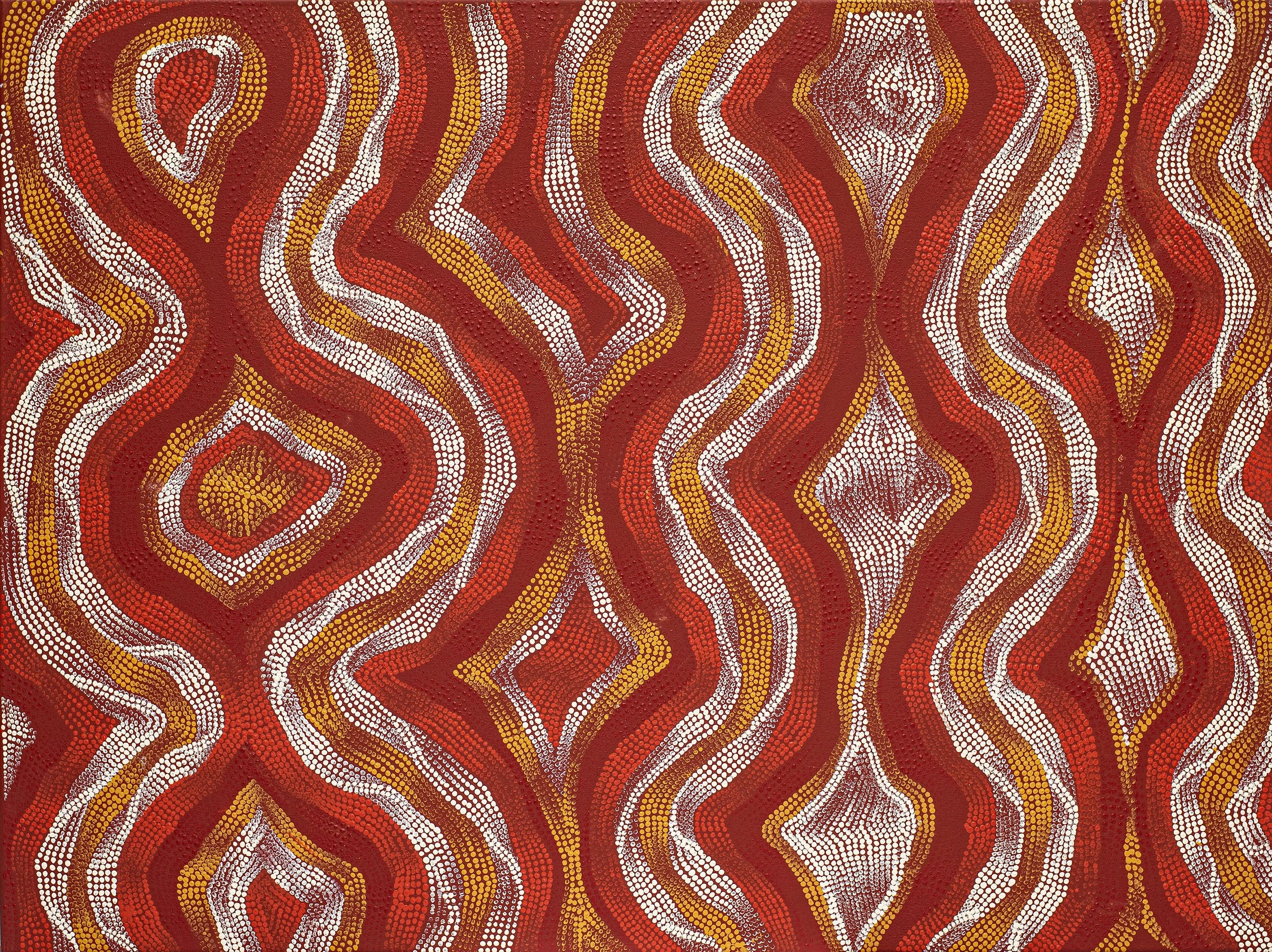 Yangi Yangi Fox - Wati Ngintaka Tjukurpa - 92 x 92 cm - 25-162