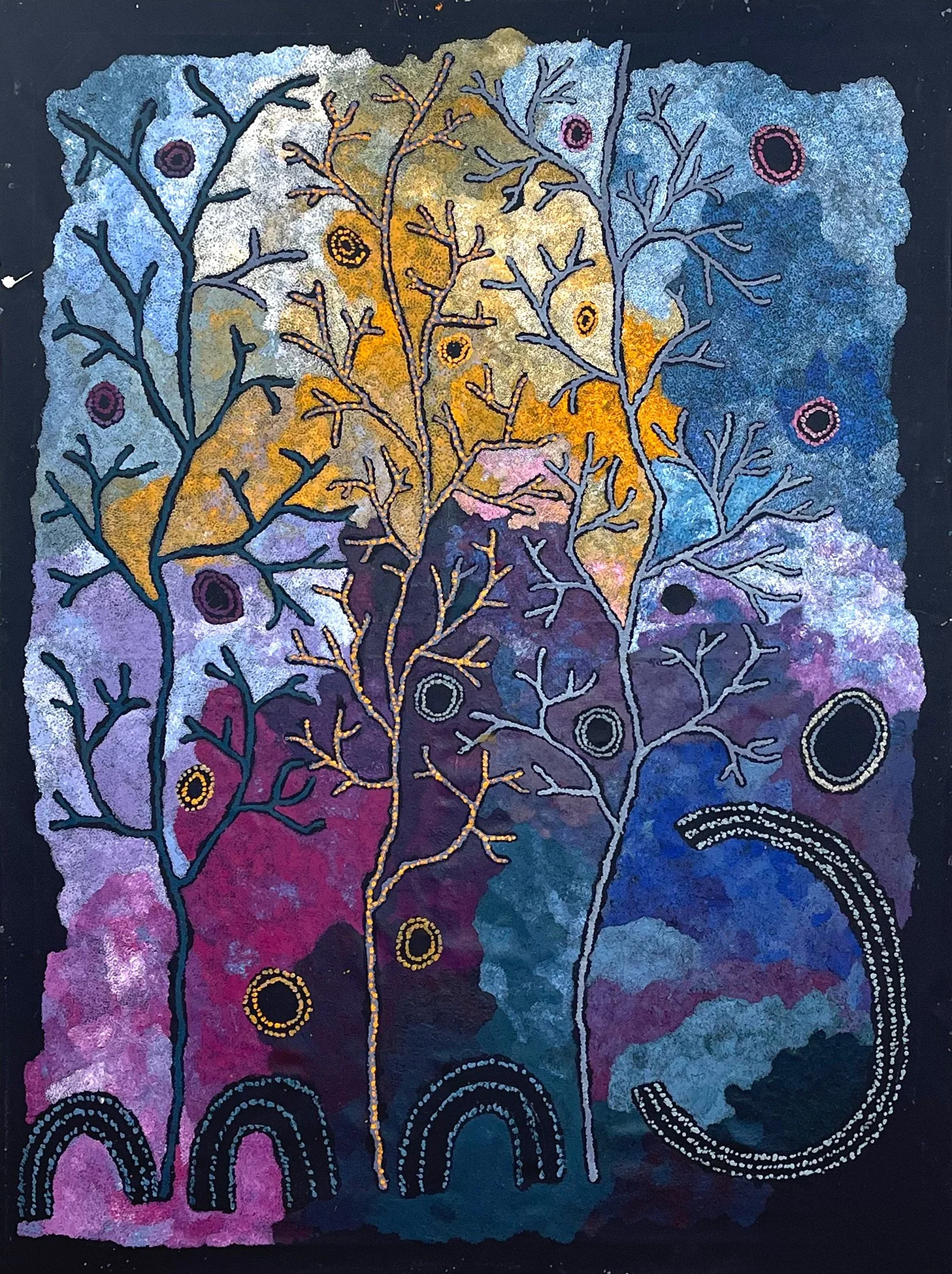 Betty Mula - Punu tjuta (many trees) - 198x152cm - 103-24