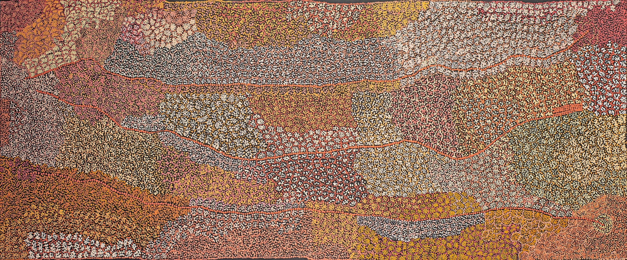 Rene  Sundown - Ngura Tali - Sand dune Country - 305 x 122 cm - 754-24