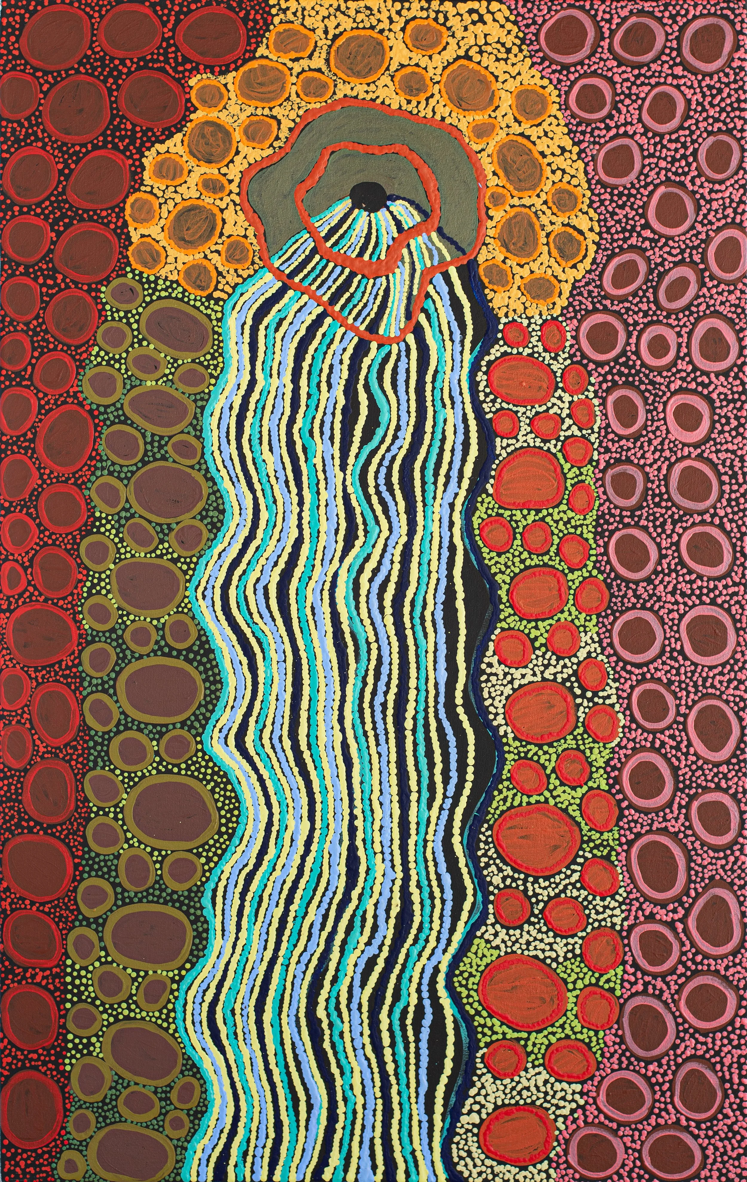 Marlene Anderson (1974) - Mungili Waterholes and Rock Holes - 76 x 122 cm - 24-905