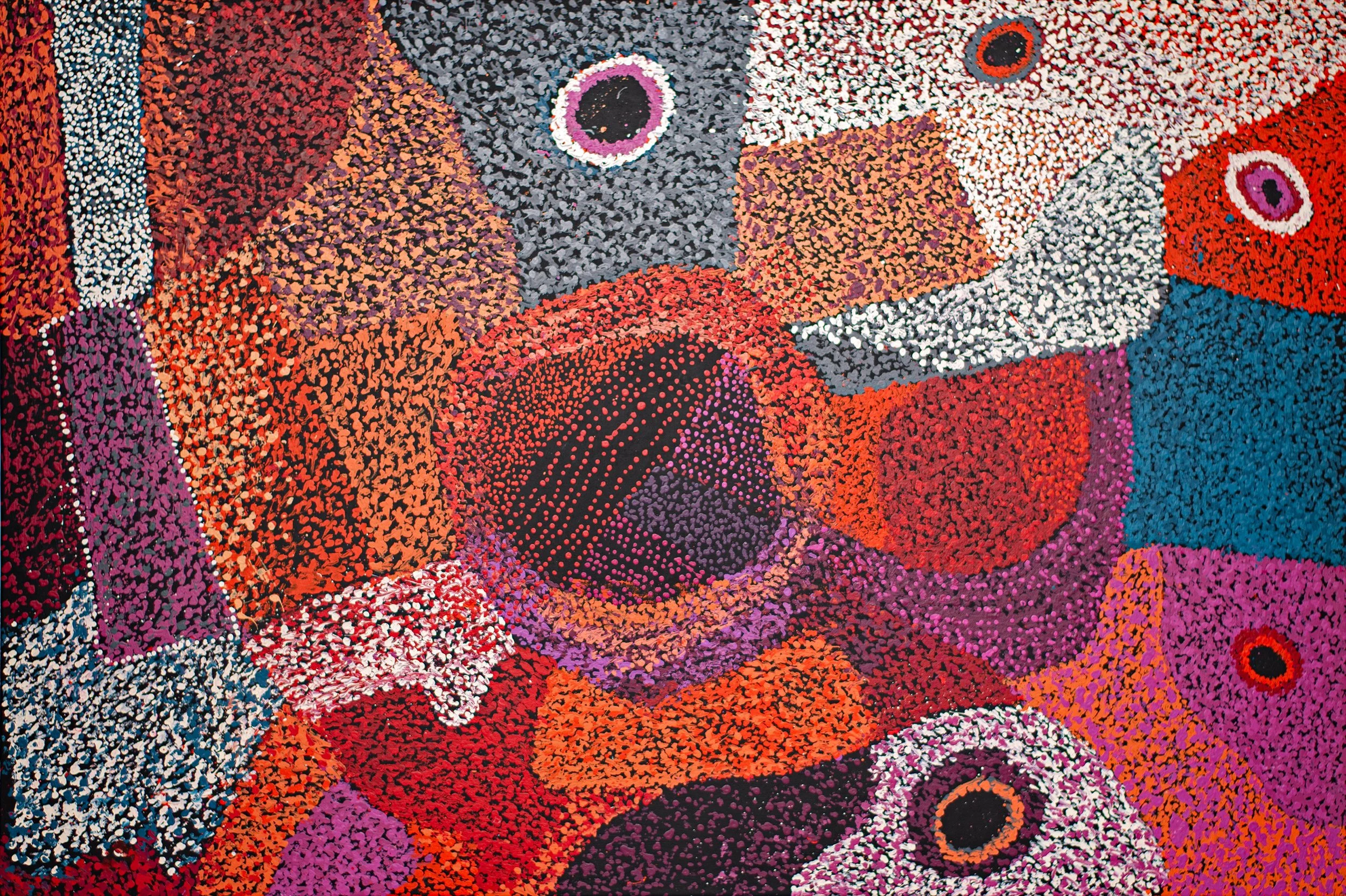 Tjampawa Stevens - Piltati Dreaming stories - 151 x 101 cm - 20-013